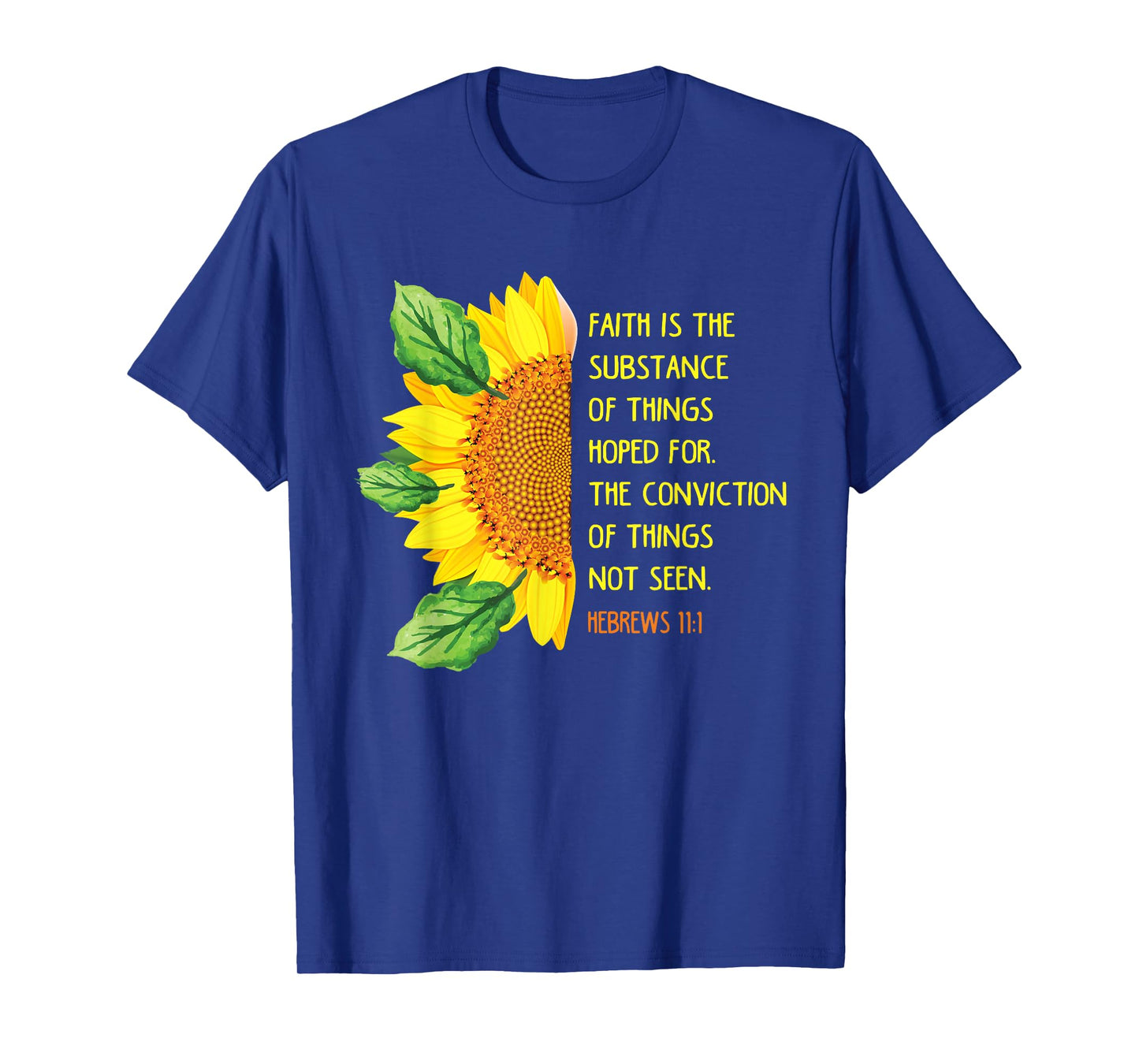 Hebrews 11:1 Christian Bible Verse Religious T-Shirt