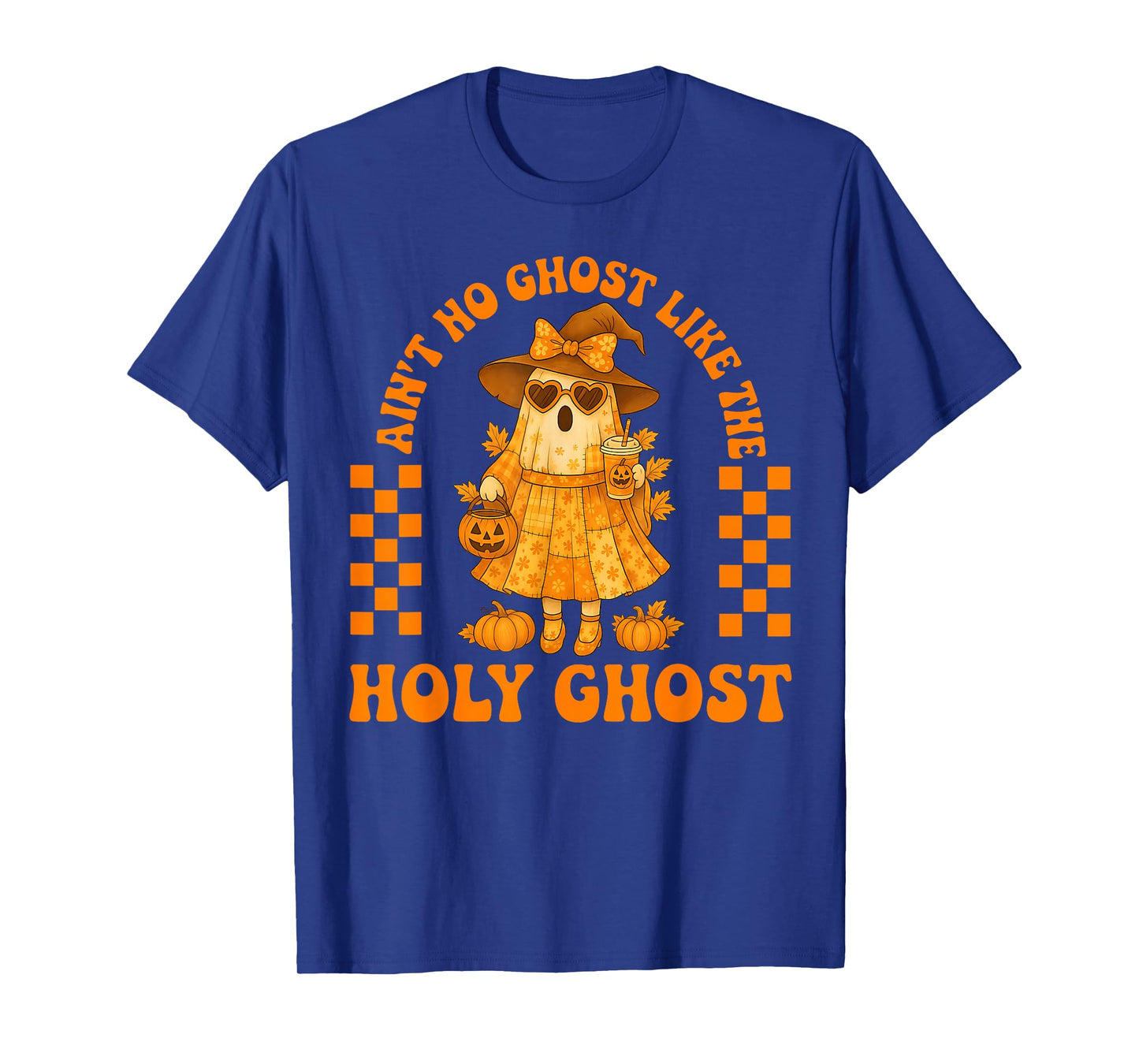 Groovy Aint No Ghost Like The Holy Ghost Christian Halloween T-Shirt