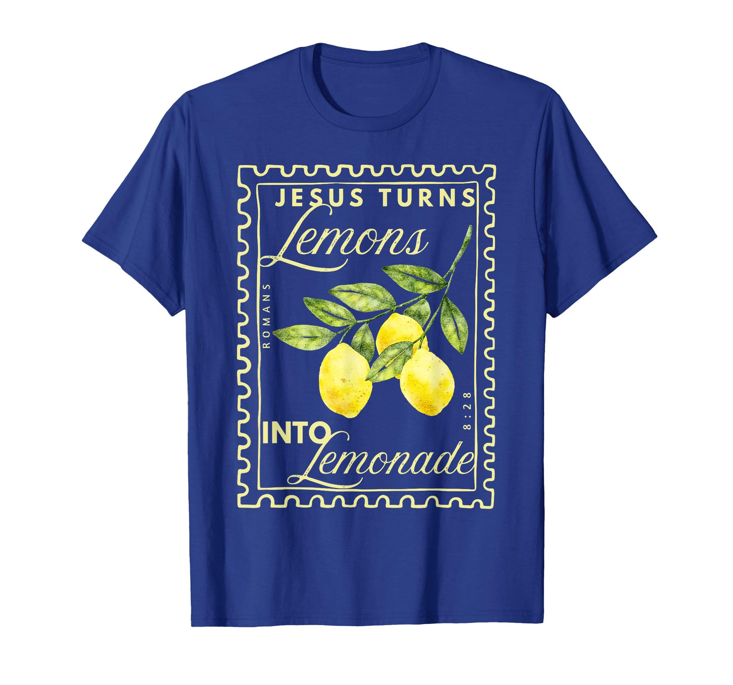 Retro Jesus Turns Lemons Into Lemonade Christian Bible Verse T-Shirt