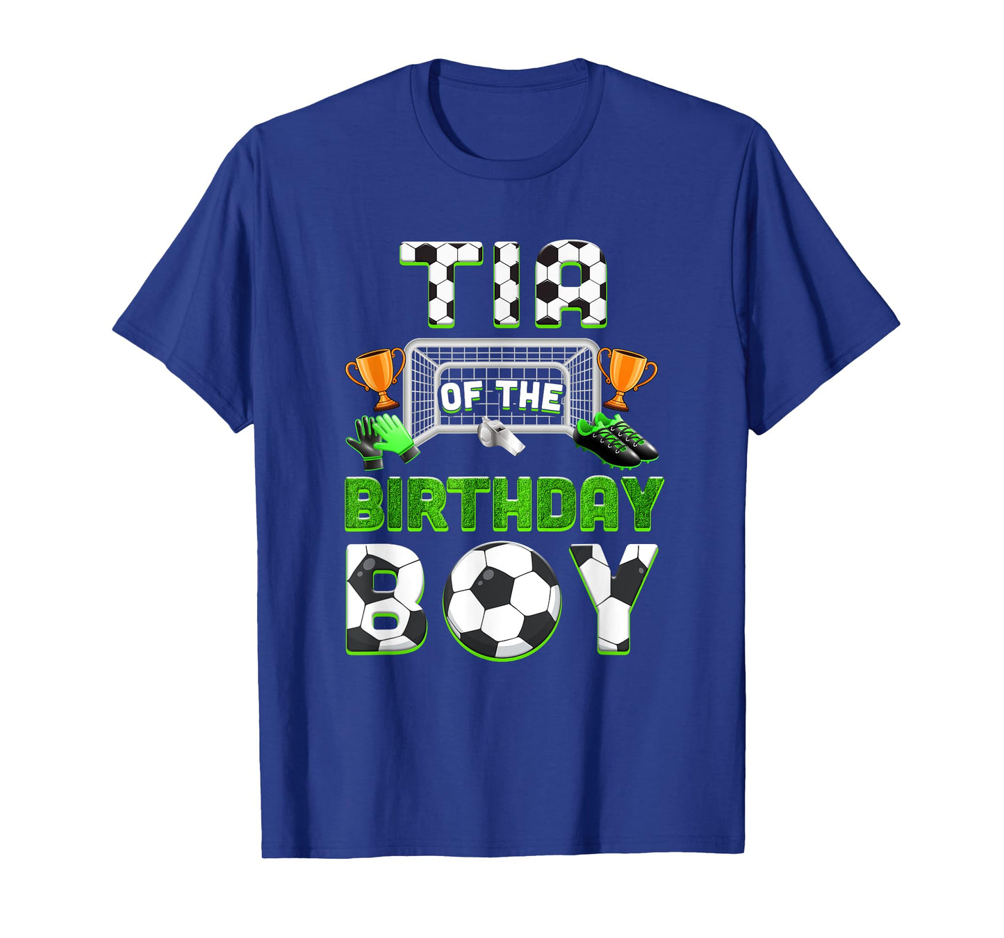 Tia Of The Birthday Boy Soccer Family Matching Party T-Shirt