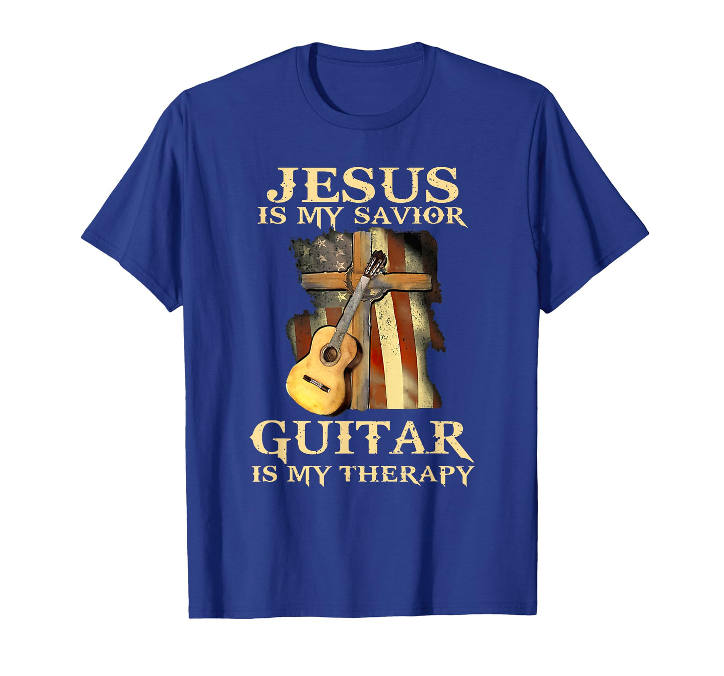 Jesus Is My Savior Guitar Is My Therapy T-Shirt