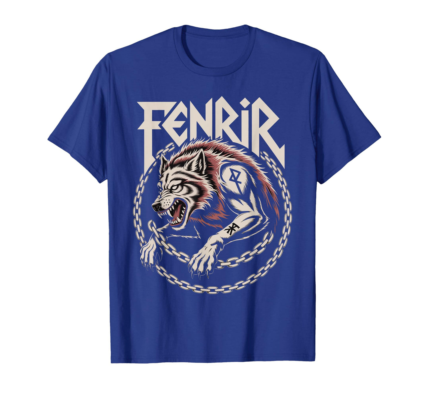 Fenrir Wolf Norse Mythology Pagan Nordic Wolf Viking Celtic T-Shirt