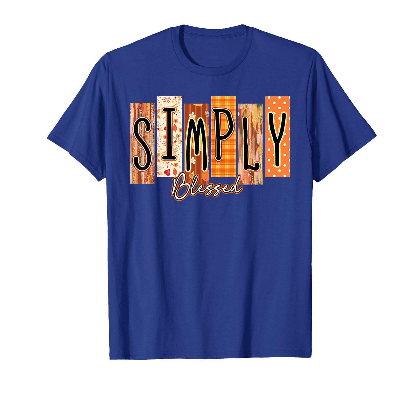 Simply Blessed Bible Verse Fall Christian Pumpkin T-Shirt