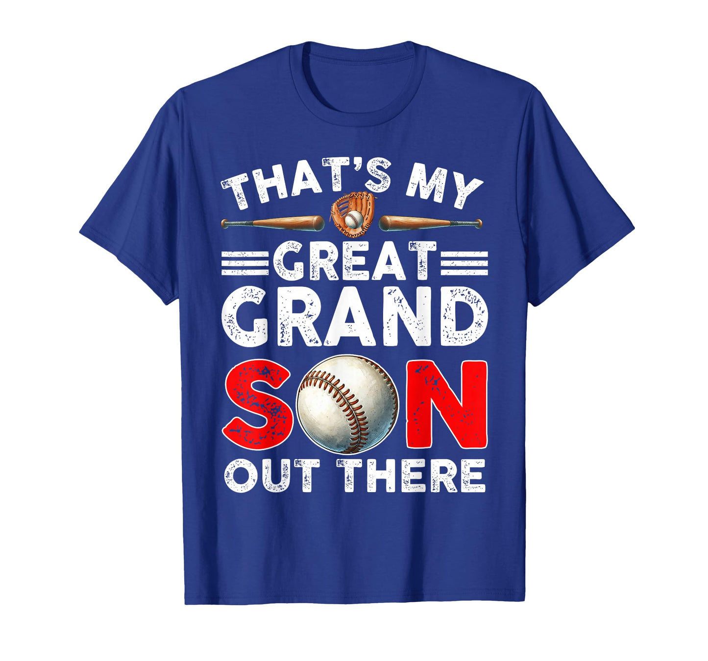 Vintage That's My Great Grandson Out There Baseball Womens T-Shirt