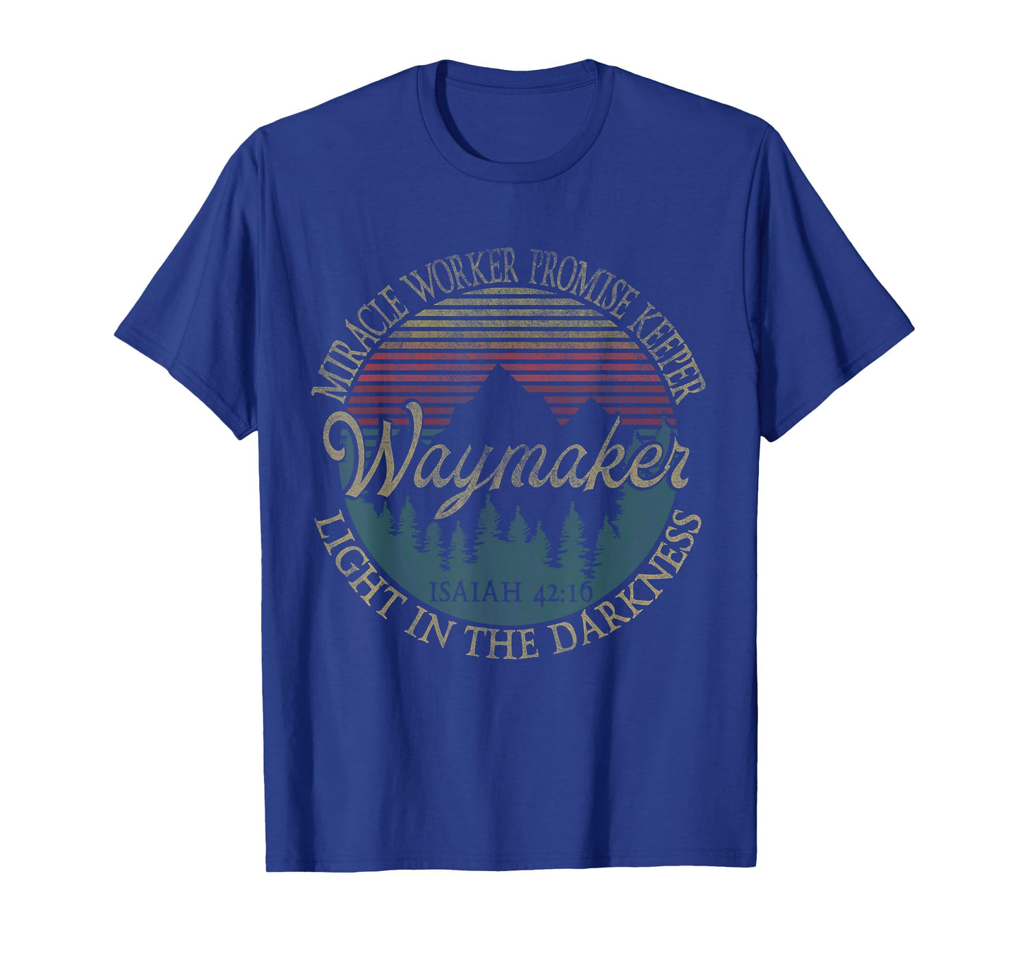 waymaker miracle worker promise keeper faith Bible Christian T-Shirt