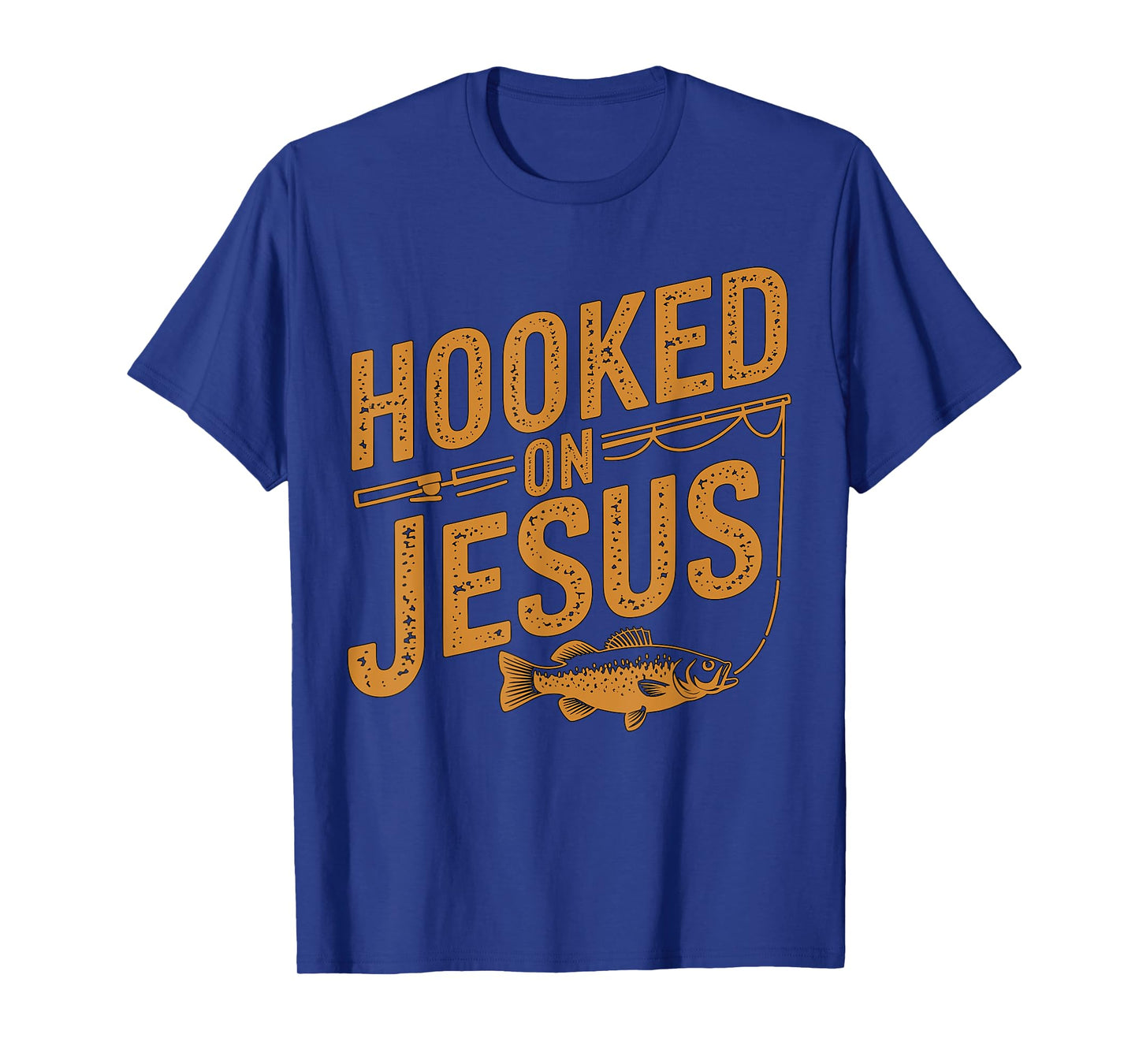 Hooked on Jesus Fishing Christian T-Shirt