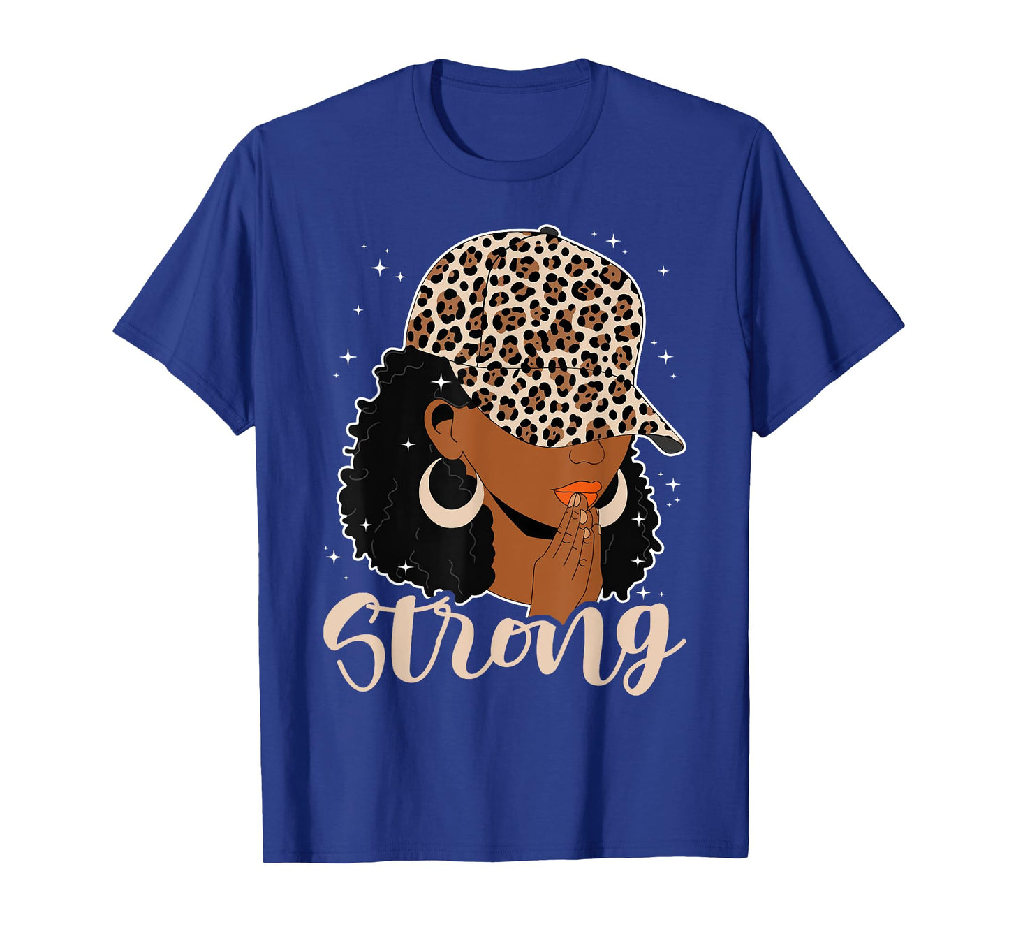 Strong Black Woman Praying Afro African American Christian T-Shirt