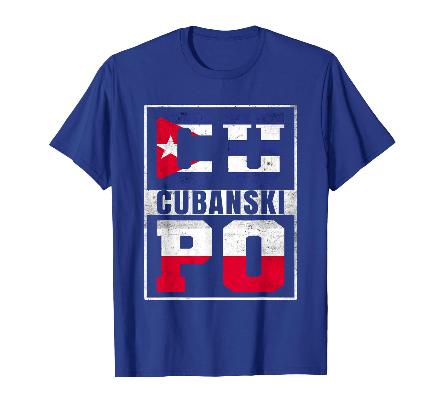 Cubanski Roots Cuba and Poland Mix Polish Cuban T-Shirt