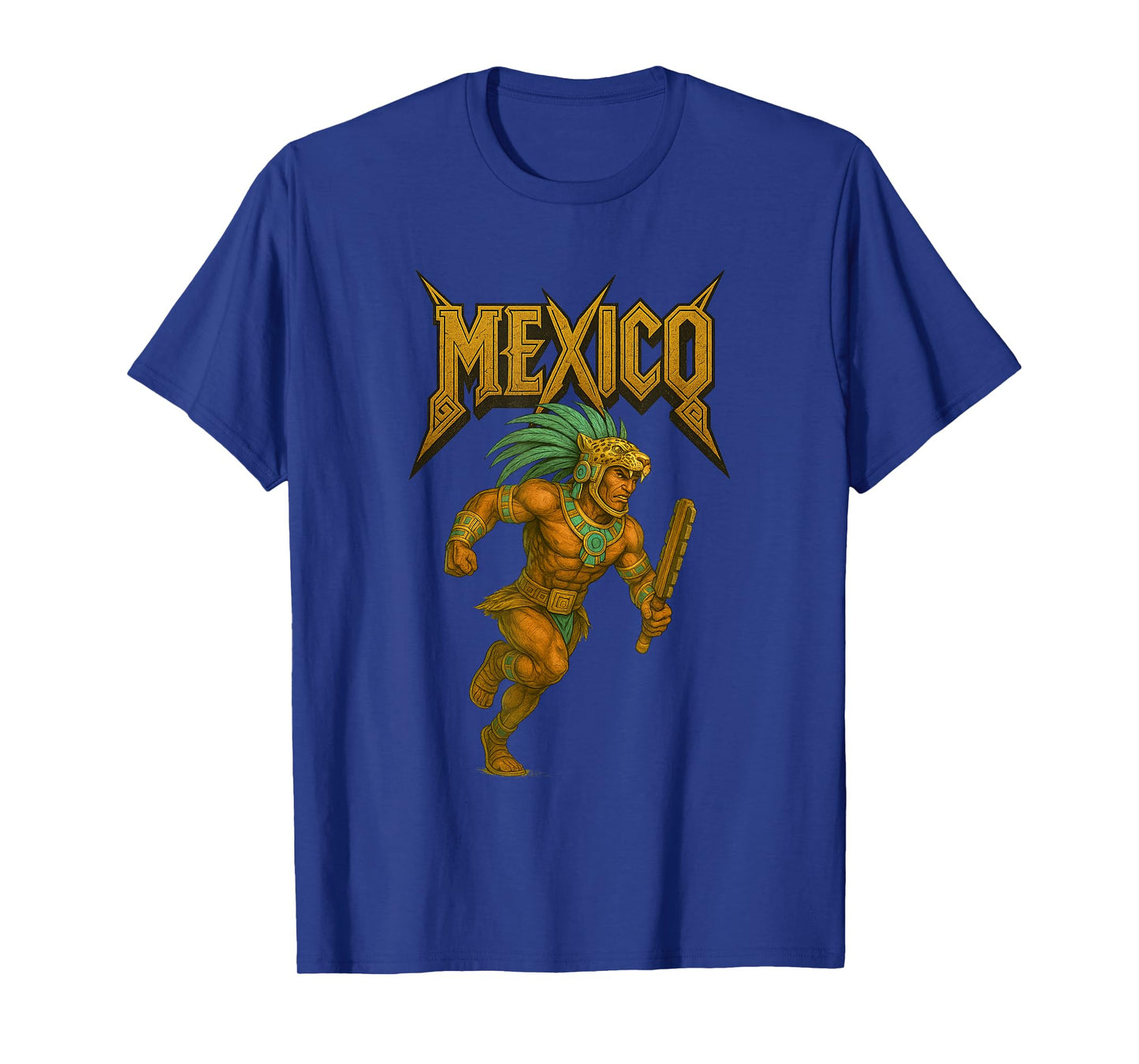 Mayan Aztec Ancient Mythology Jaguar Warrior Mexican God T-Shirt