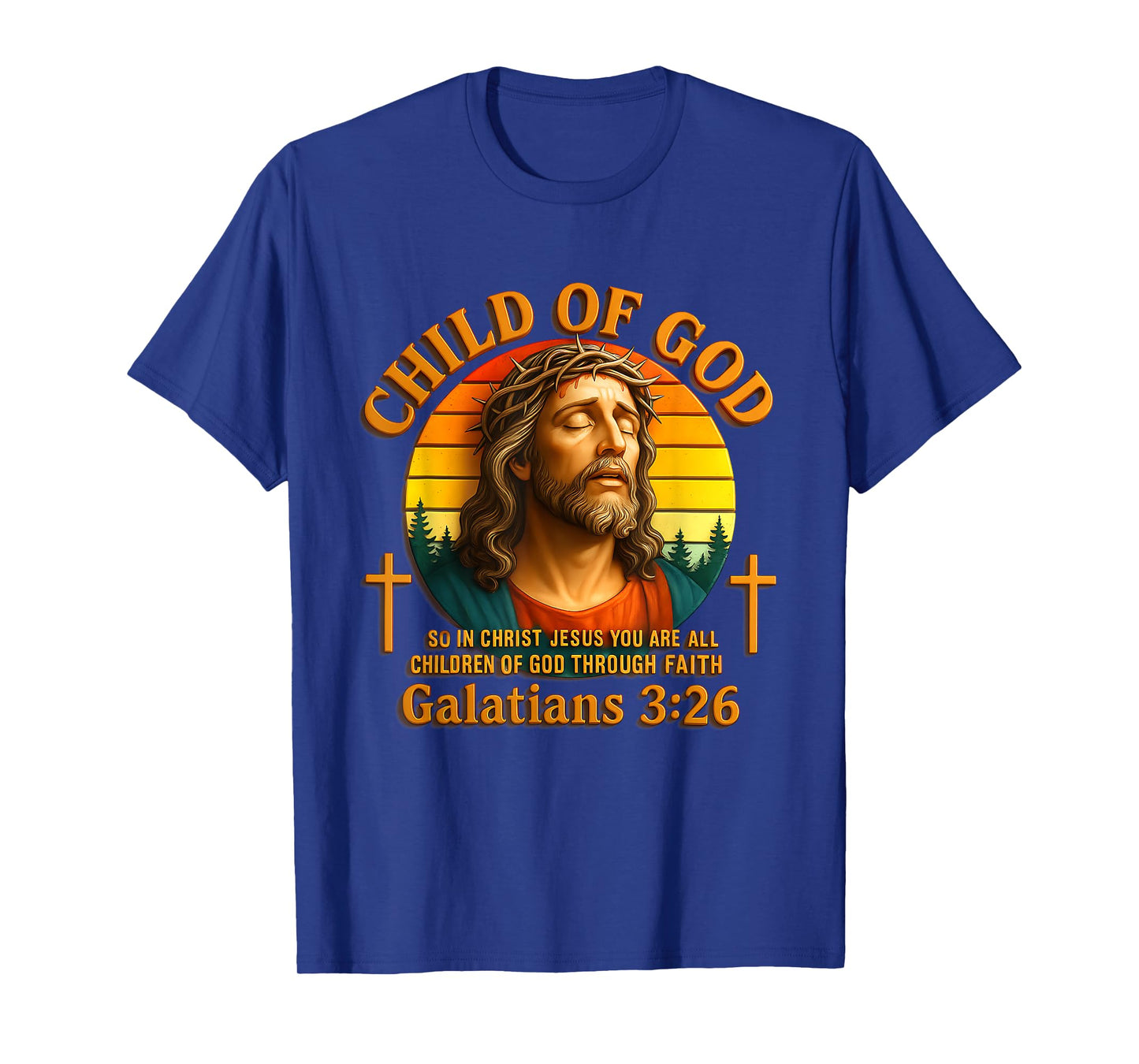 Child of Gods Galatians 3 26 Aesthetic Jesus Christ Verse T-Shirt