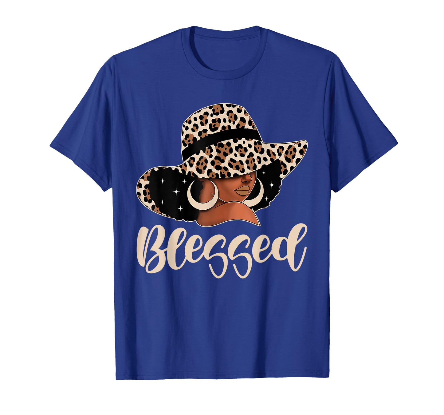 Blessed Black Woman Praying Afro African American Christian T-Shirt