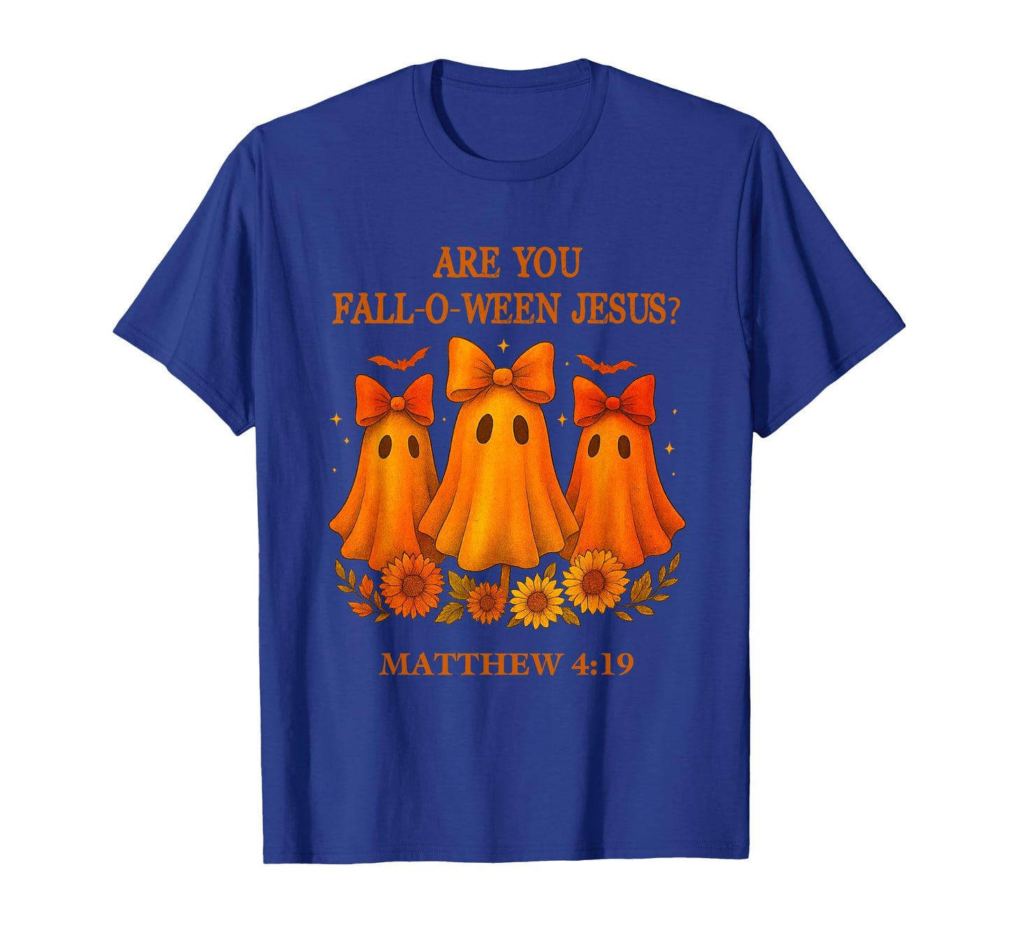 are You Falloween Jesus Spooky Halloween Matthew Bible Verse T-Shirt