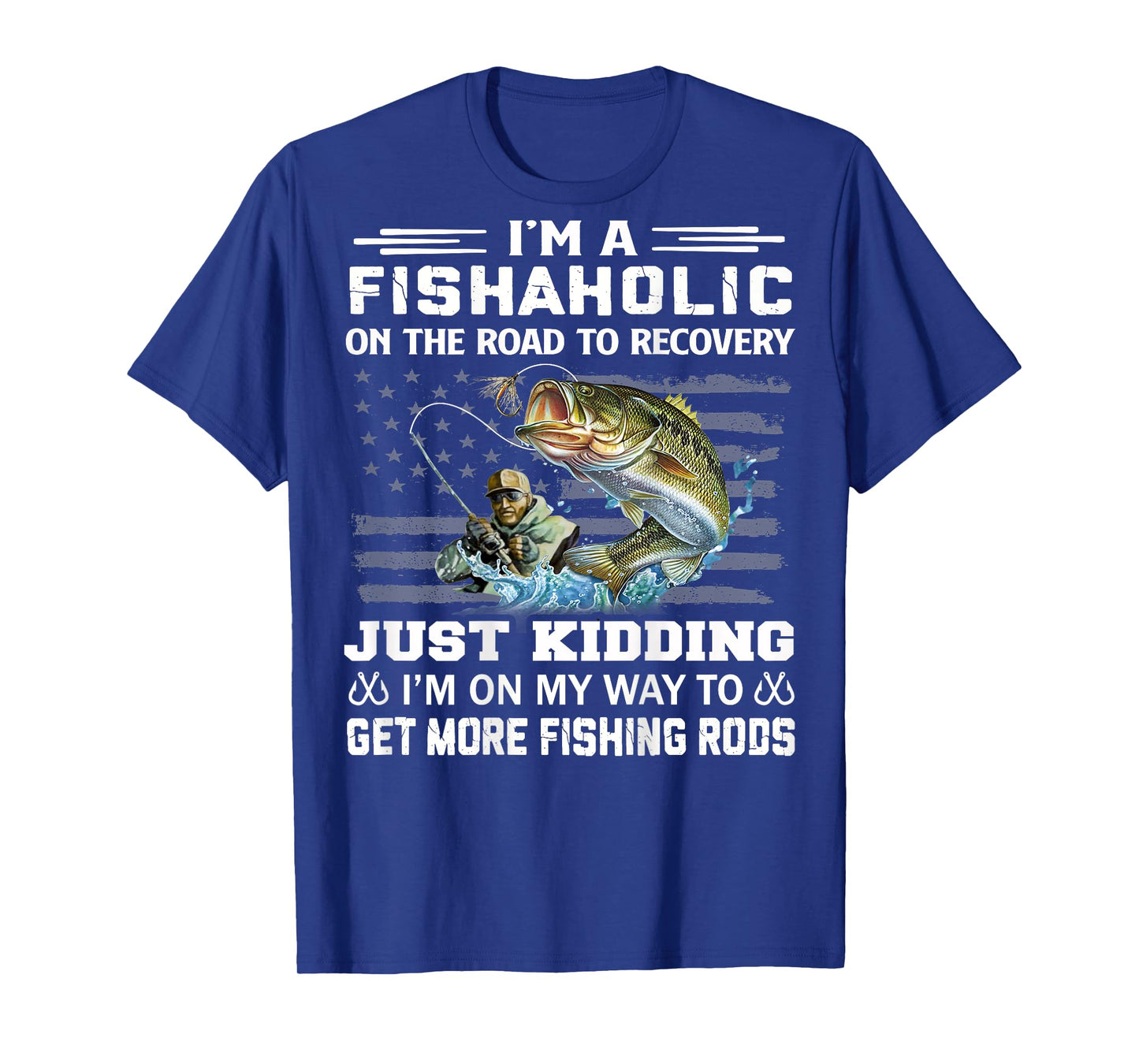 I'm A Fishaholic On The Road To Recovery Fisherman Gifts T-Shirt