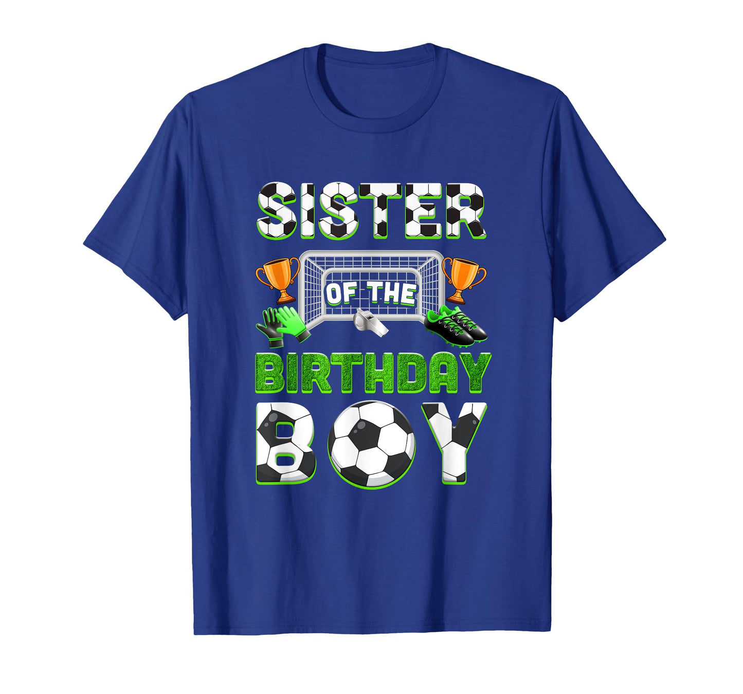 Sister Of The Birthday Boy Soccer Family Matching Party T-Shirt