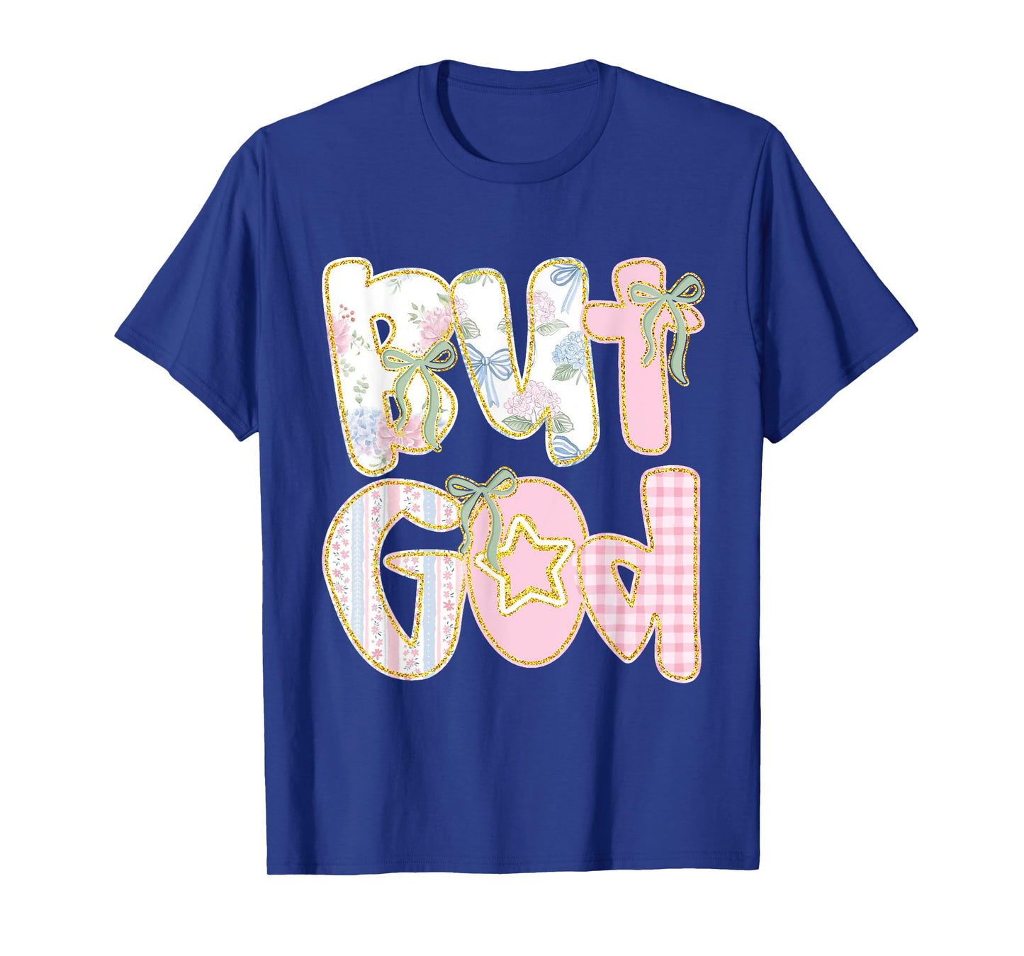 Floral But God Coquette Bow Jesus Bible Verse Faith-Based T-Shirt