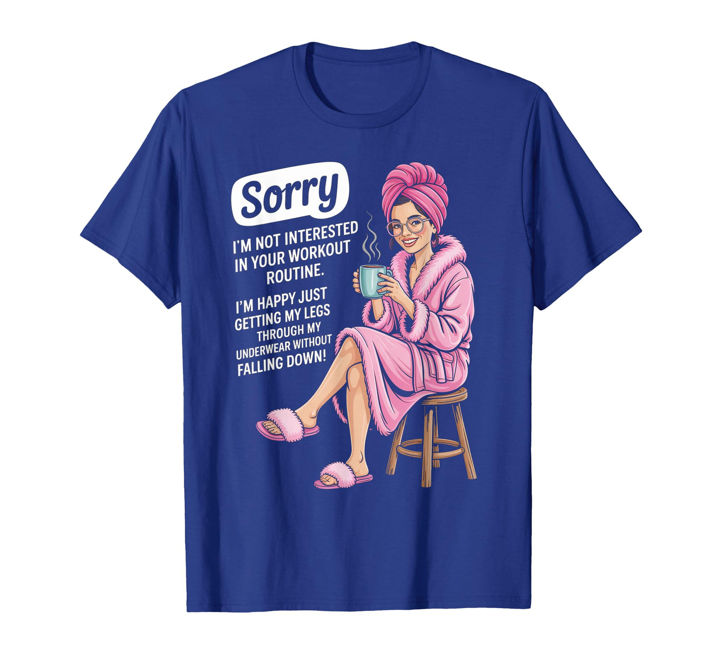 Funny Saying Elderly Woman Morning Coffee Humor Mother Joke T-Shirt