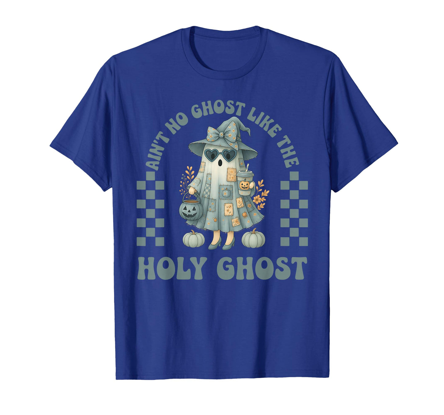Groovy Aint No Ghost Like The Holy Ghost Christian Halloween T-Shirt