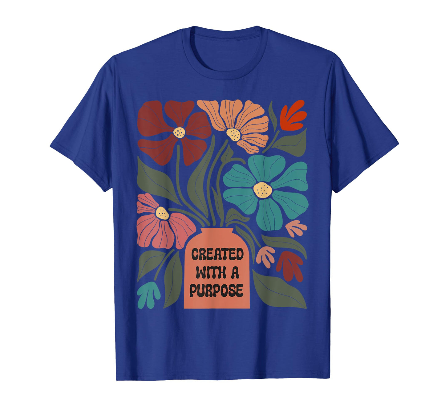 Inspirational Boho Created With A Purpose Positive Message T-Shirt