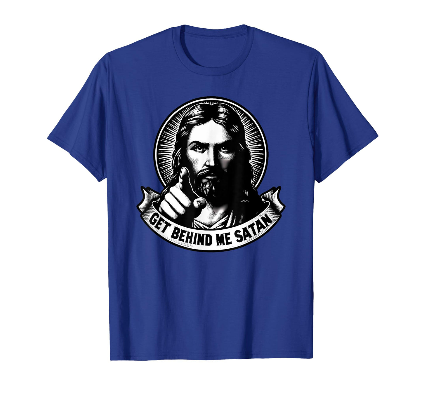 Vintage Matthew 1623 Get Behind Me Satan Jesus Meme T-Shirt