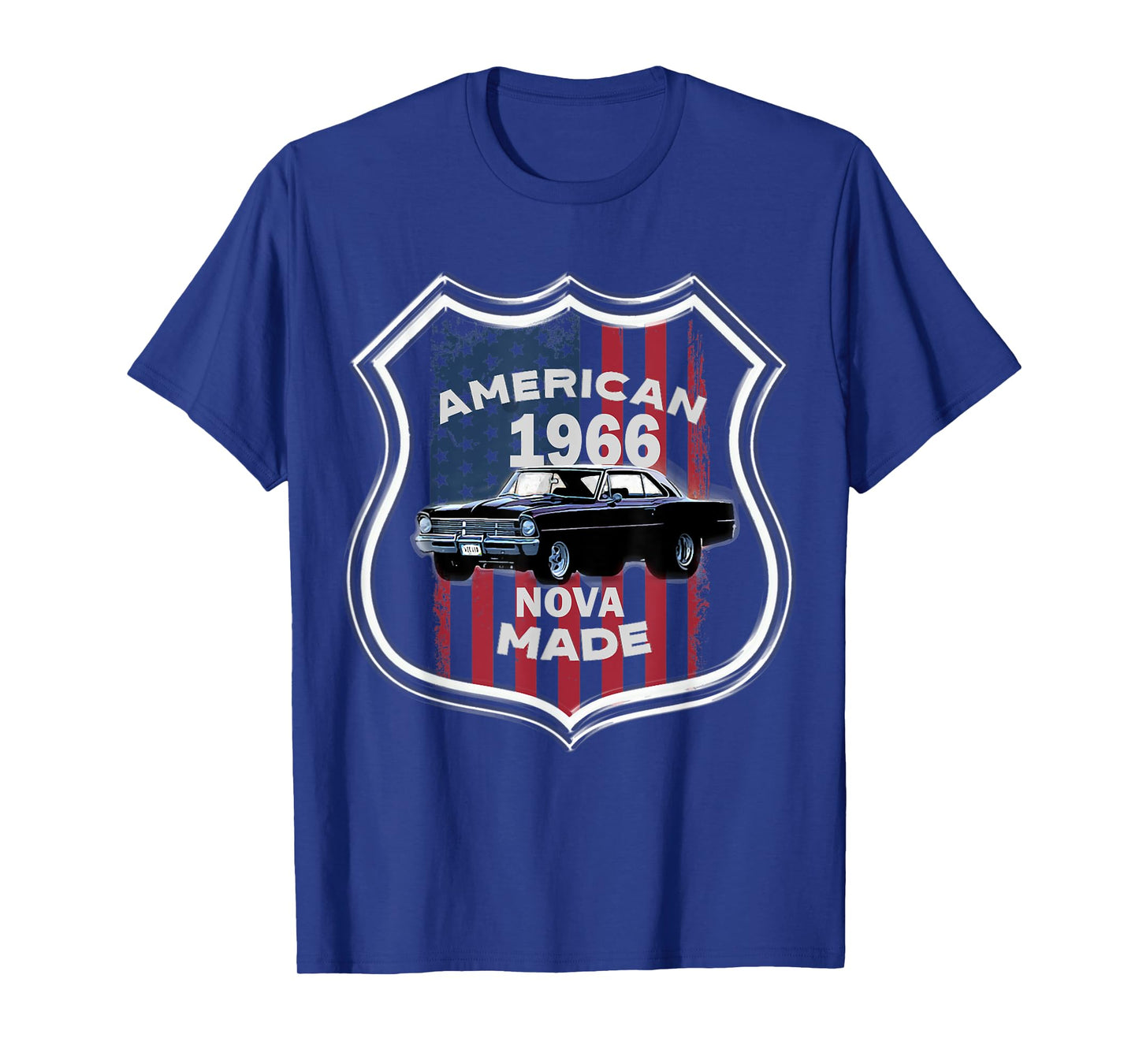 1966 66 Chevys Nova 2 Classic Car Old School Muscle Car T-Shirt