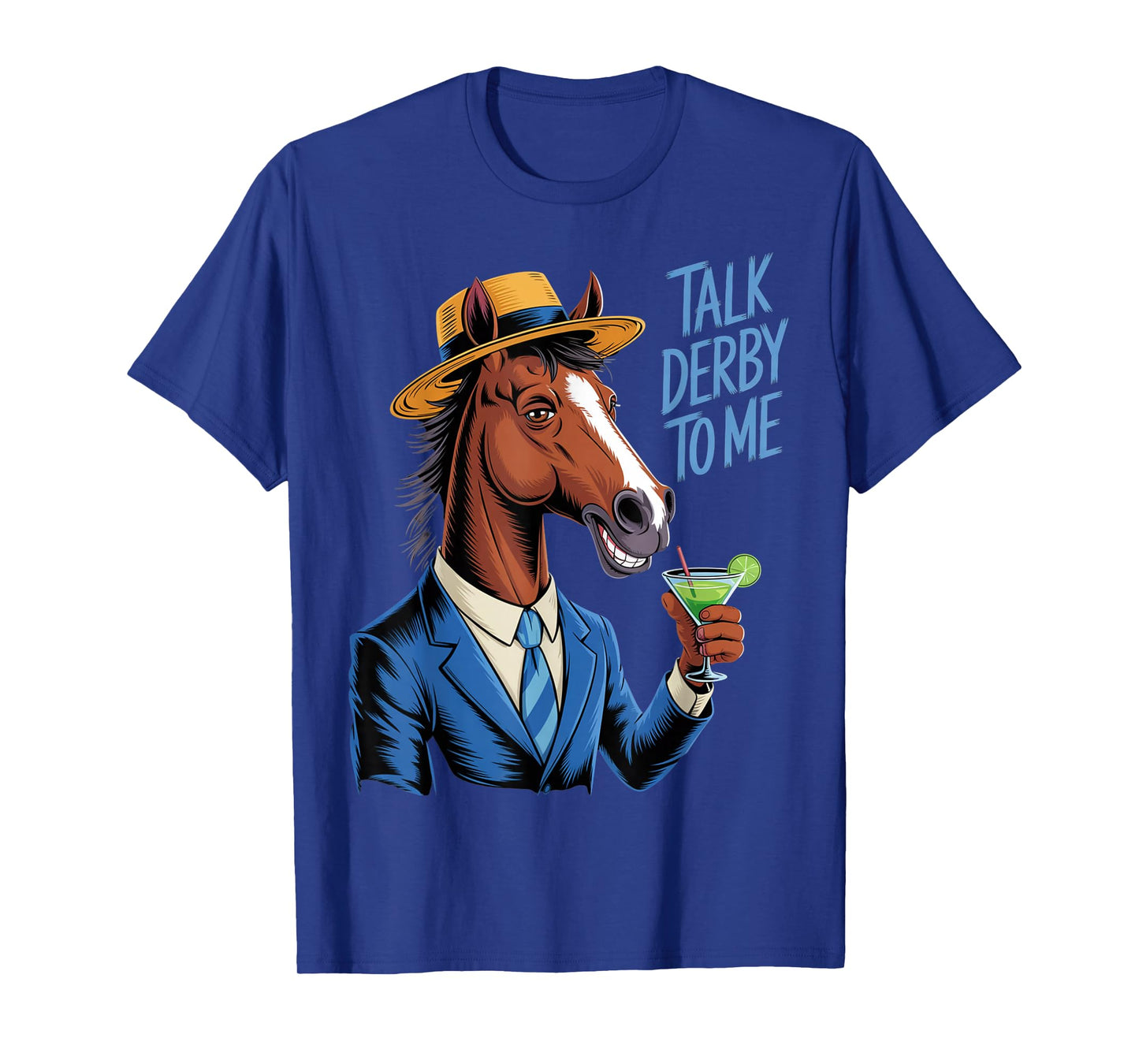 Men Talk Derby To Me Horse Racing Fan Funny Horse T-Shirt