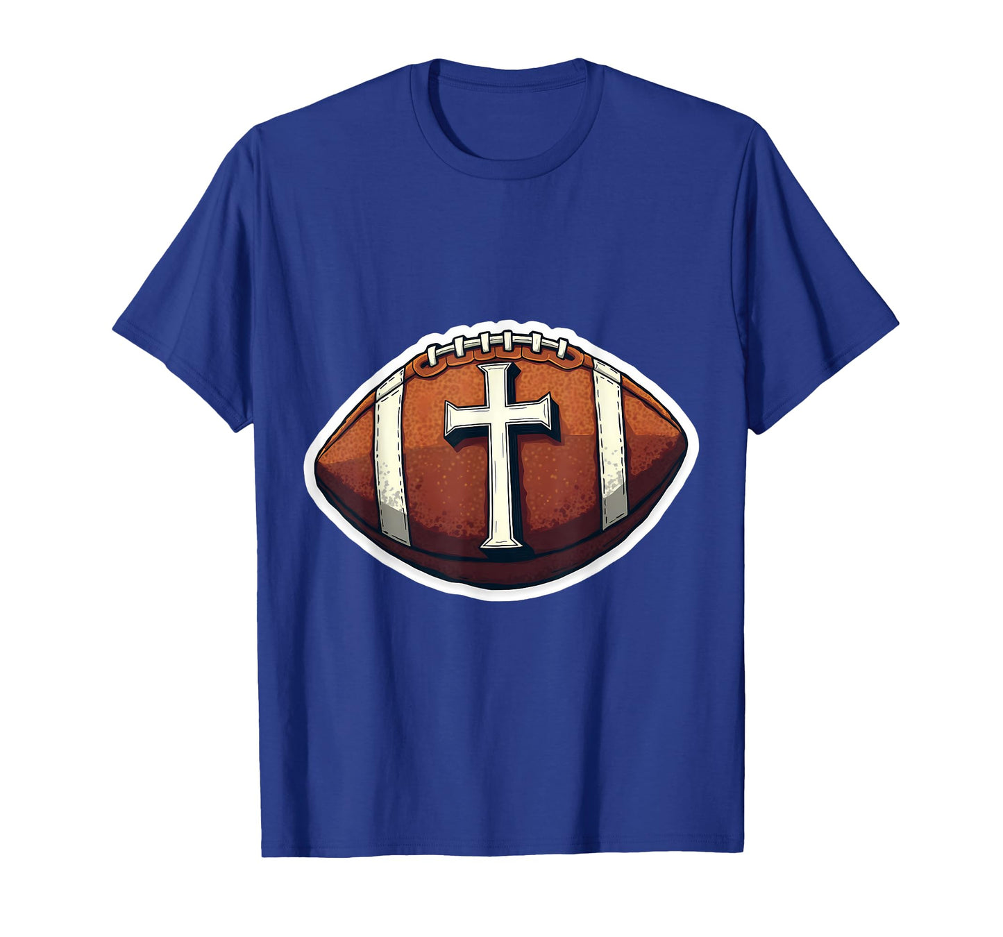 Christian Football Player Coach Fan Cross Jesus Christ God T-Shirt