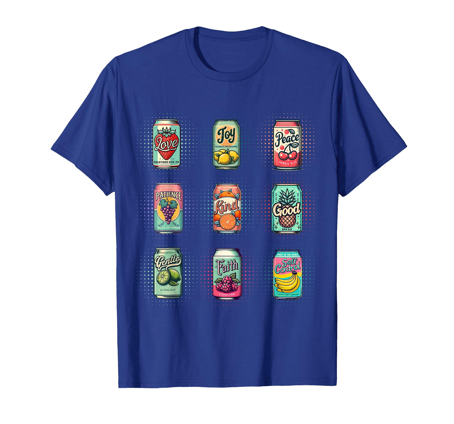 Retro Christian Vintage Fruit of the Spirit Soda Can T-Shirt