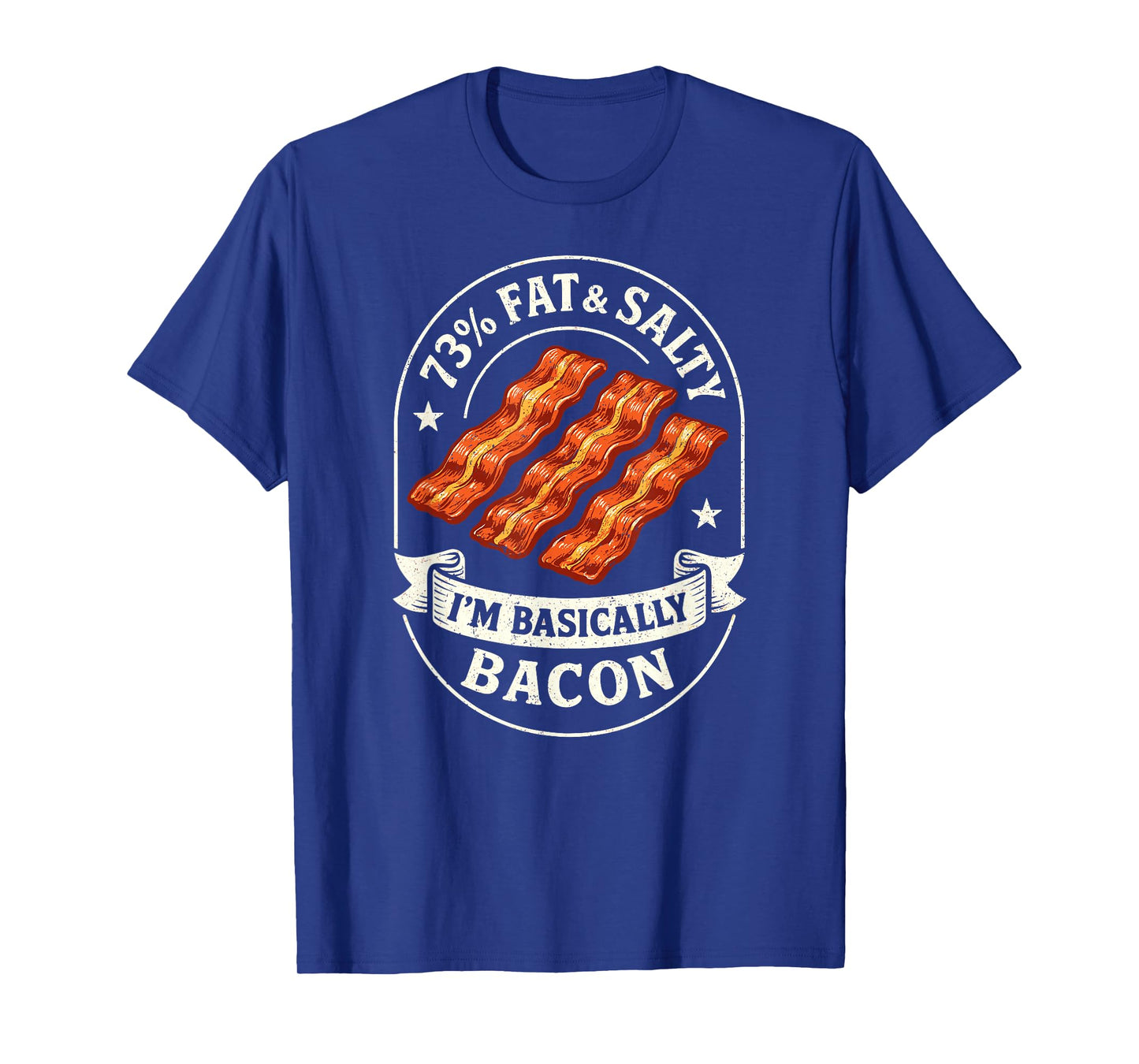 Fat & Salty I’m Bacon, Funny Foodie BBQ Bacon Dad Joke T-Shirt