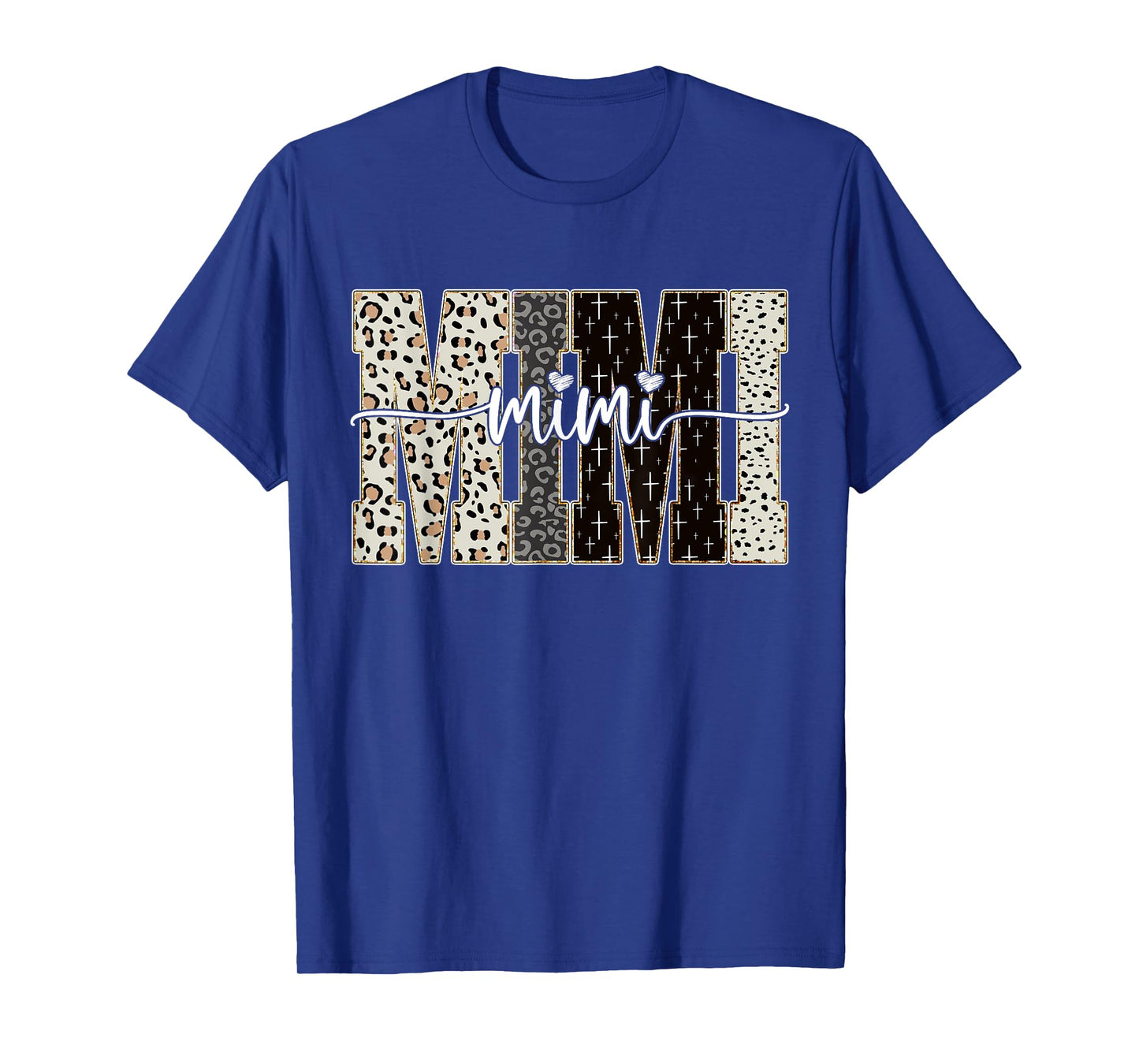 Mimi Bible Leopard Cross Faith and Love Christian Christmas T-Shirt
