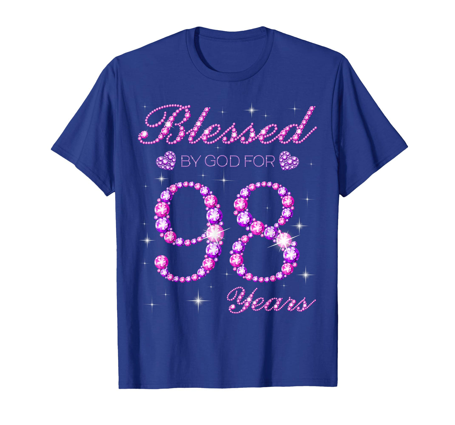 Blessed by God for 98 Years Old 98th Birthday Party T-Shirt