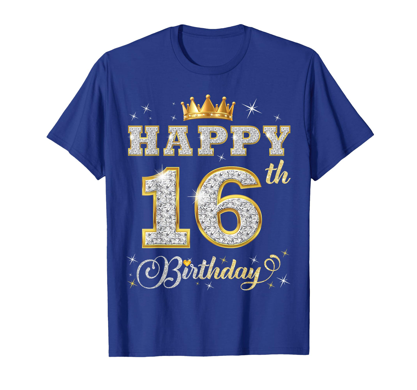 Happy 16th Birthday 16 Years Old Boys Girls Birthday Party T-Shirt