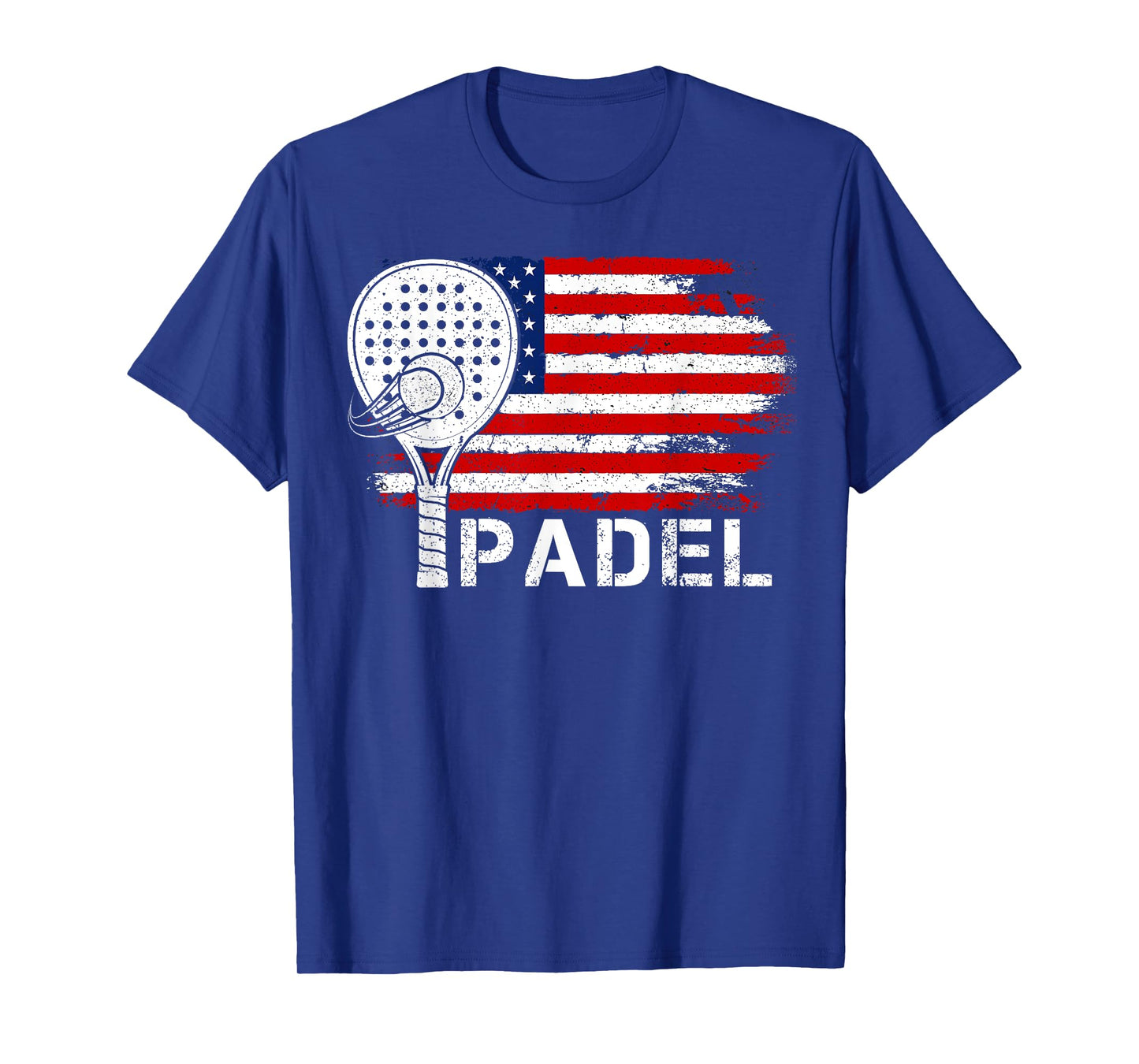 Padel Shirt American Flag Padel Player 4th Of July Men Dad T-Shirt