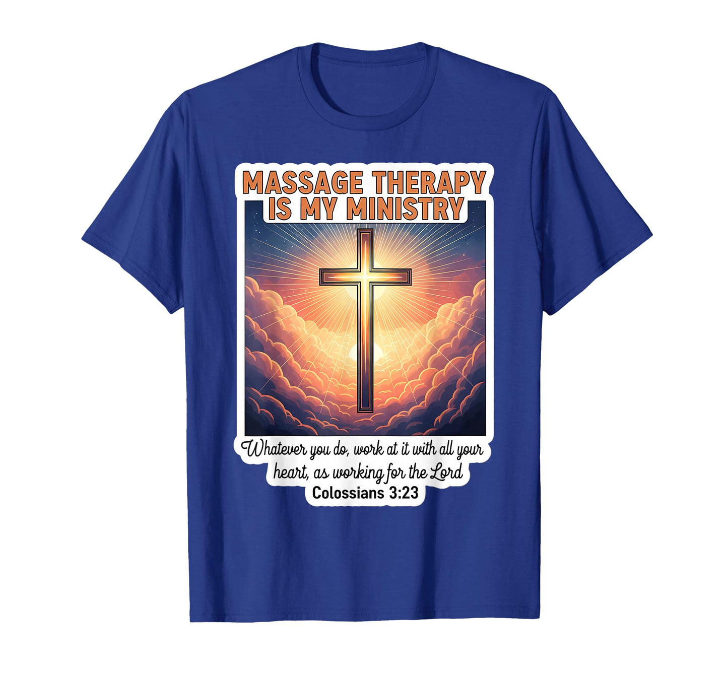 Christian Masseur Masseuse Massage Therapy is My Ministry T-Shirt