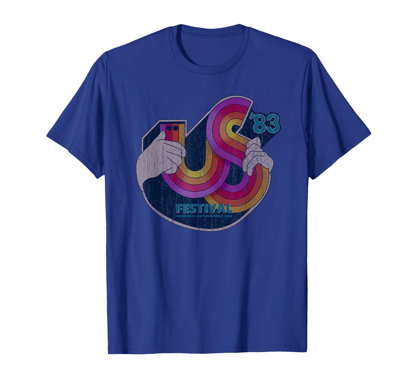 Retro Vintage US Festival 1983 Distressed Music Lover T-Shirt