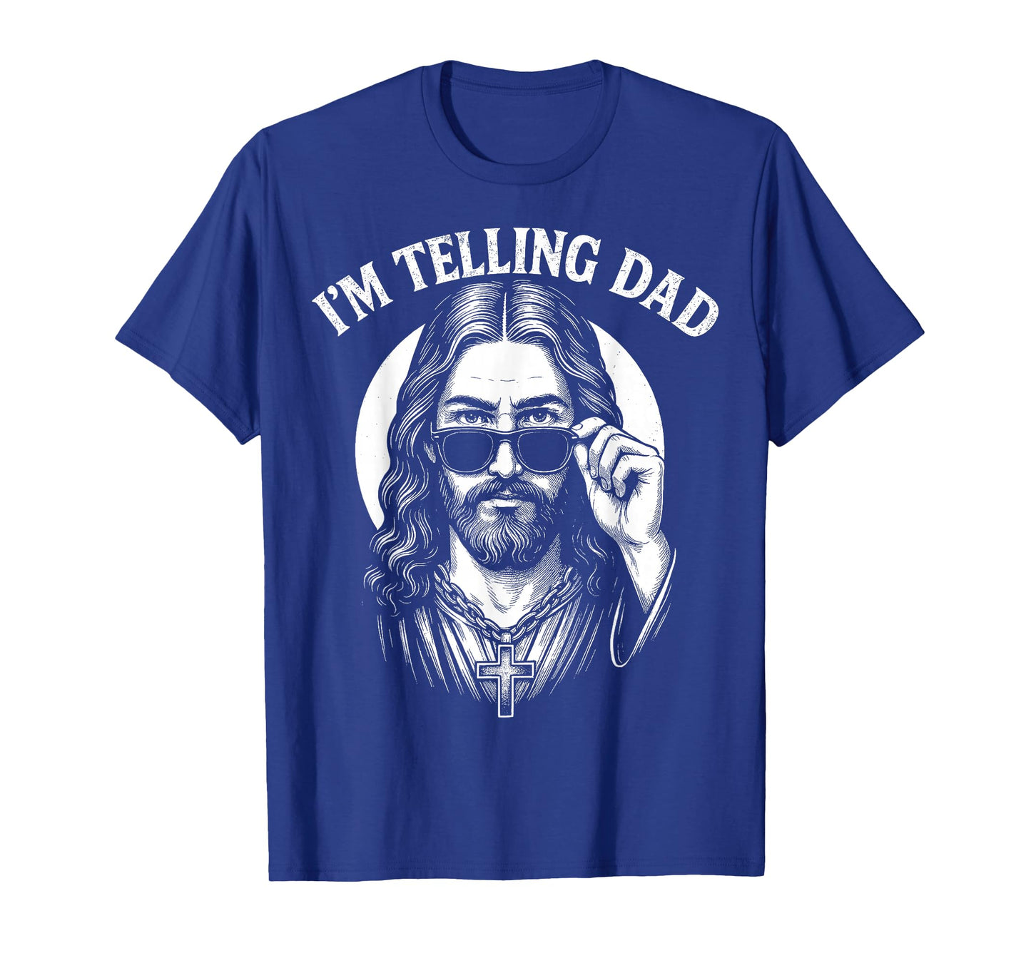 Funny Religious Meme I'm Telling Dad Christian Jesus Humor T-Shirt