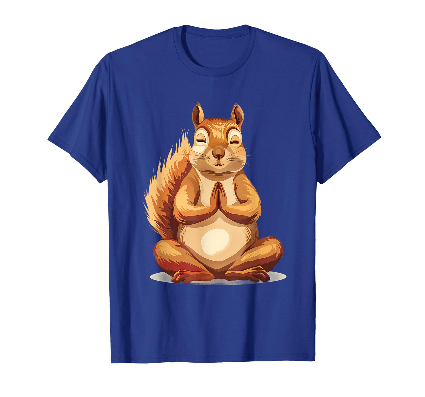 Meditation Squirrel Spirituality Yoga Buddhist Animal Art T-Shirt