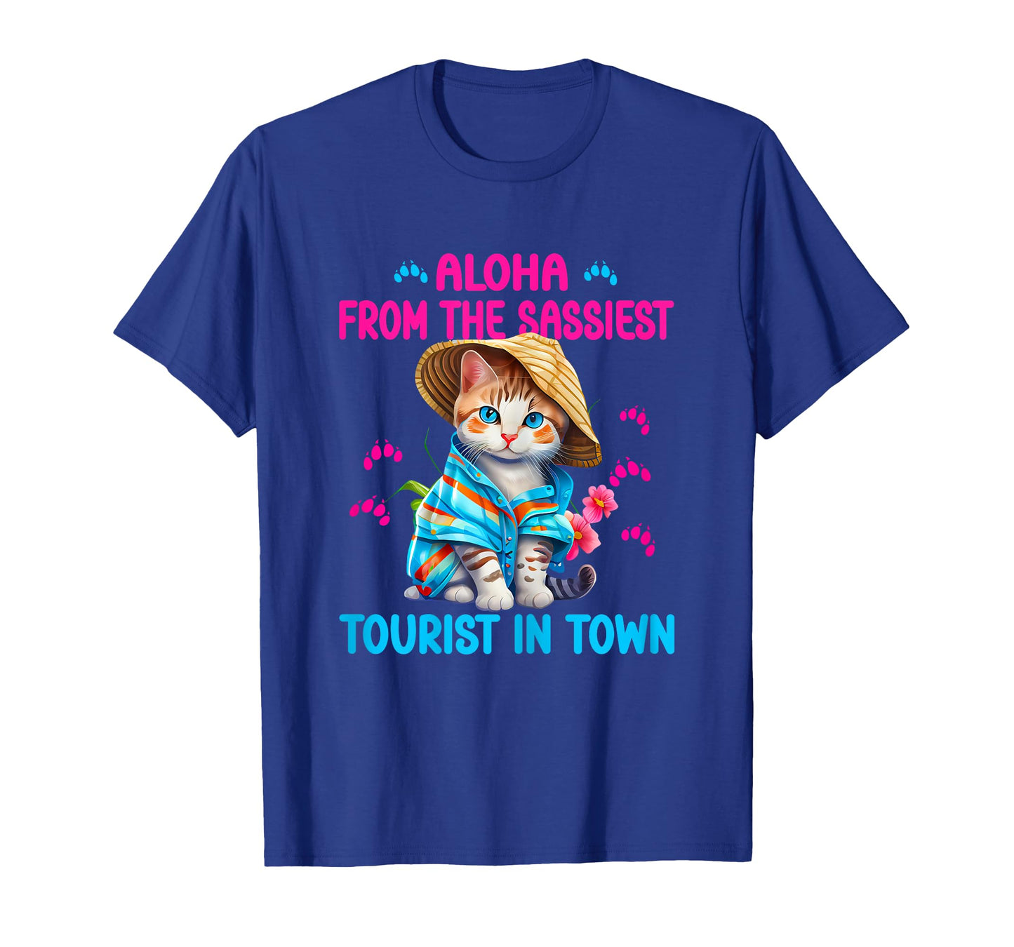 Aloha from the sassiest tourist in town.Funny Summer cats T-Shirt