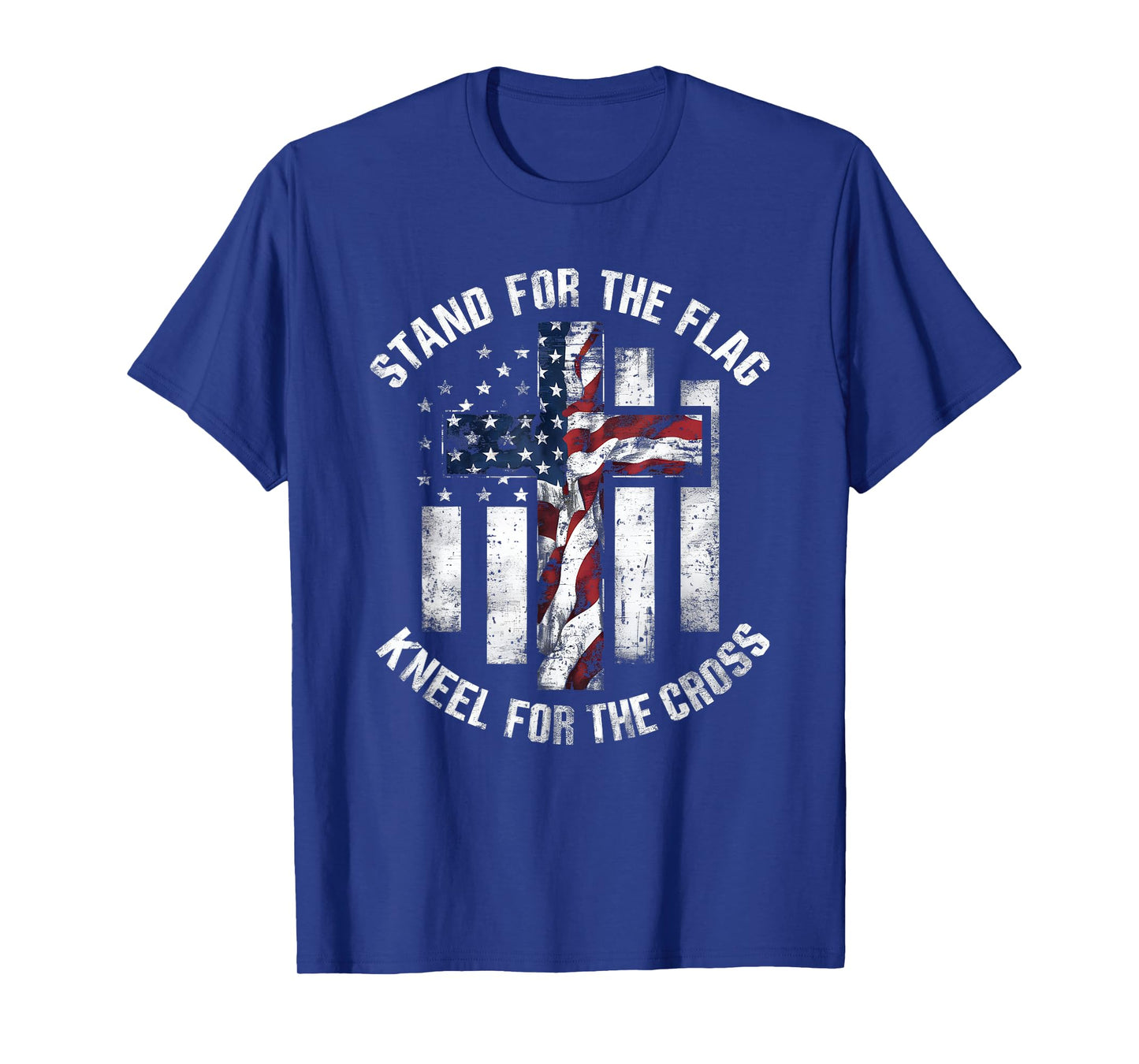 Patriot USA Flag Religious Quote 4th of July Christian Faith T-Shirt for Women Men