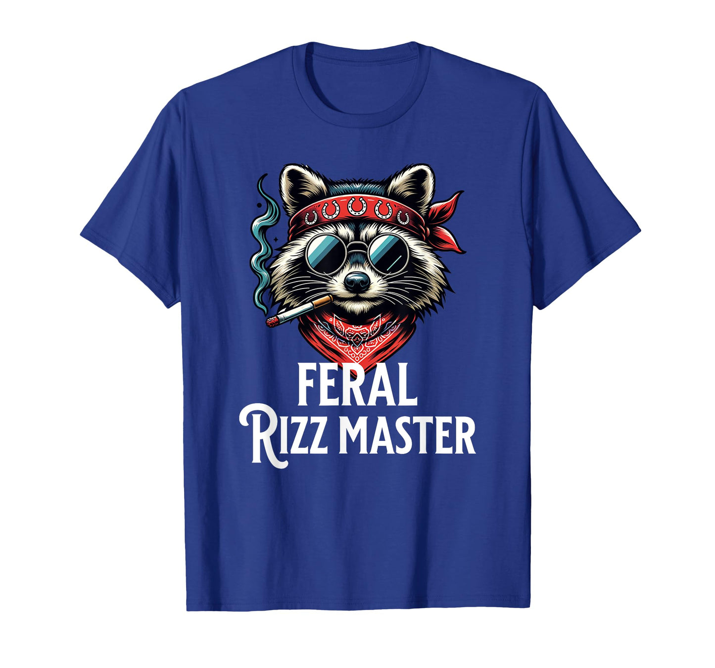 Feral Rizz Master Gen Z Slang Funny Rizzler Raccoon Tee T-Shirt