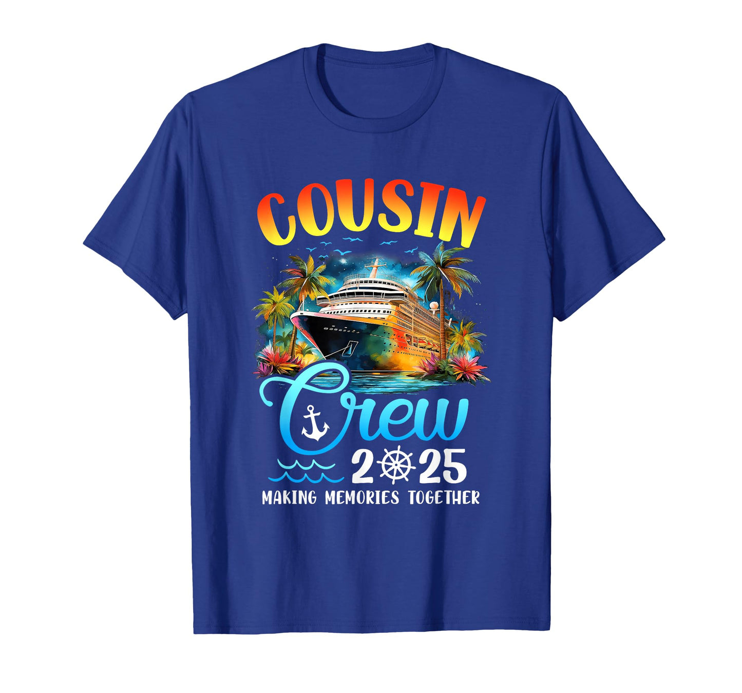 Cousin Crew 2025 Cousin Cruise Group Matching Vacation Party T-Shirt