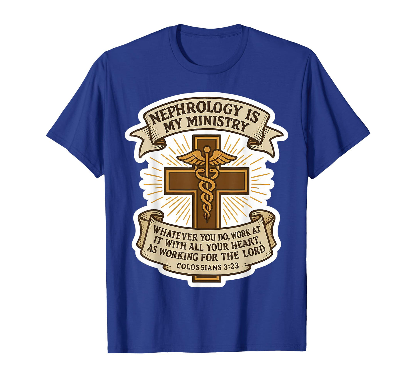 Christian Nephrologist Nephrology is My Ministry Kidney MD T-Shirt