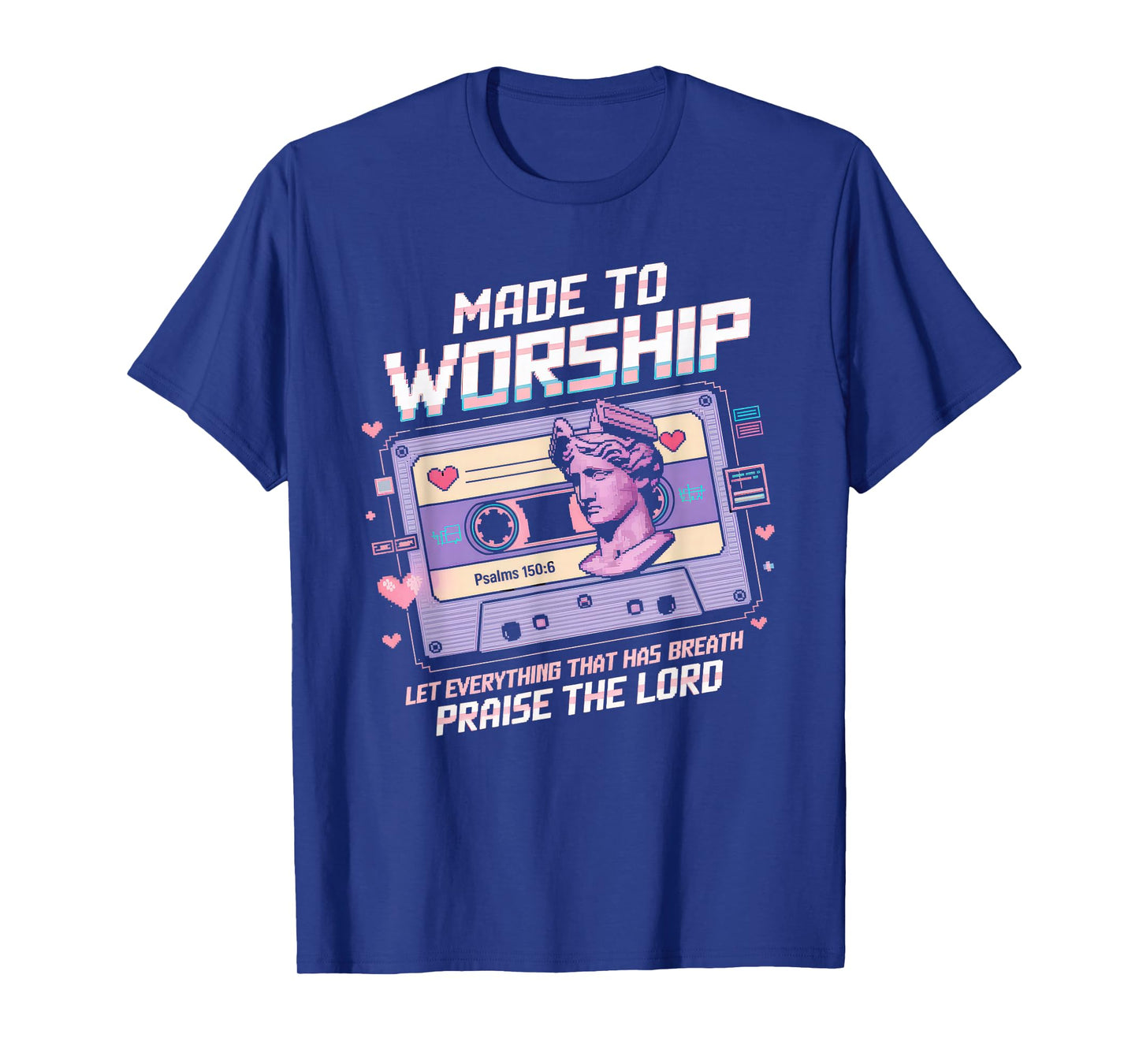 Worship Tshirt Christian Music Retro Cassette Psalms 150:6 T-Shirt