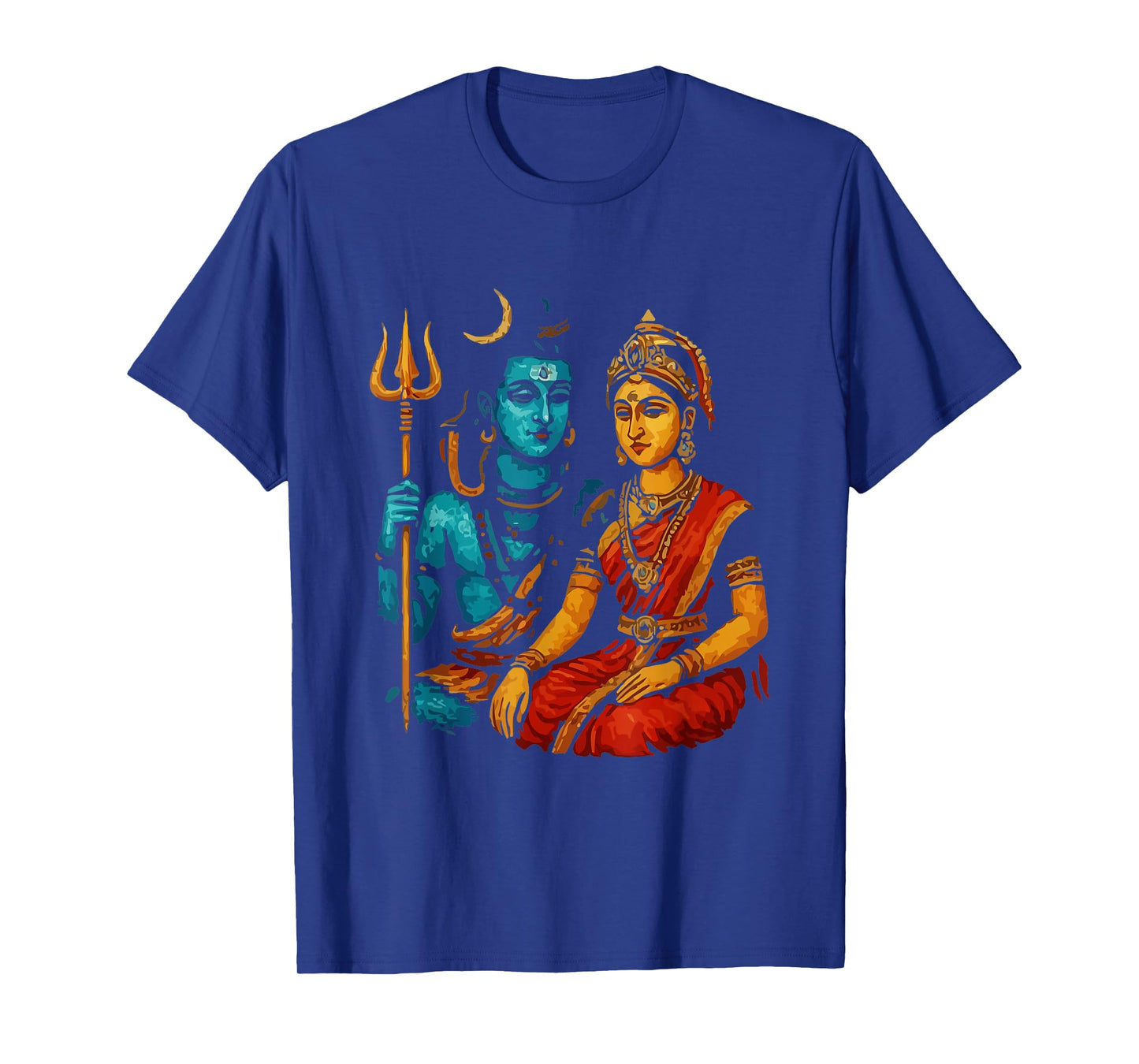 Lord Shiva Durga Hindu God Mahadeva Goddess Parvati T-Shirt