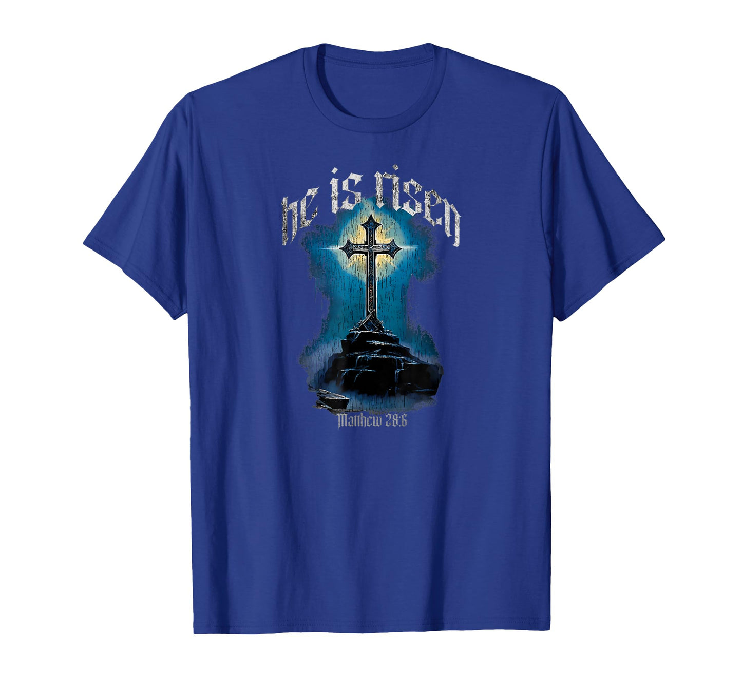 He is Risen Cross Jesus Christian Faith Religious Cross T-Shirt