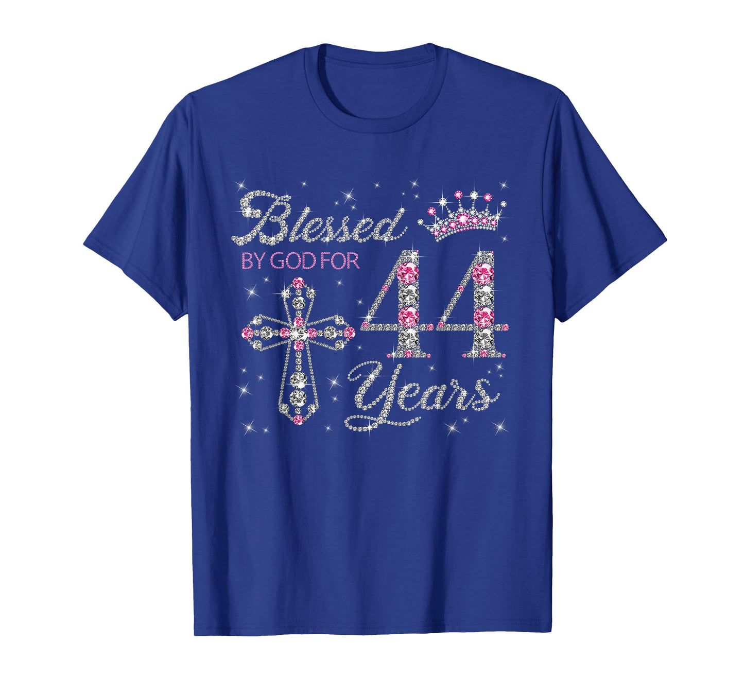 Blessed by God For 44 Years Old 44th Birthday Gift For Women T-Shirt