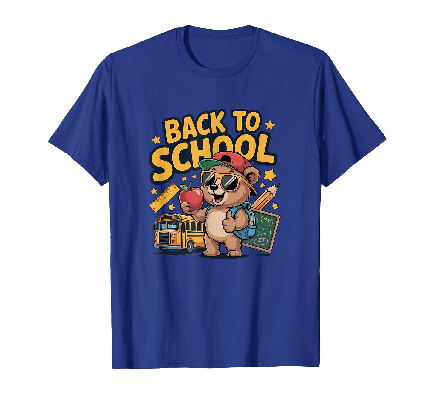 Back to School Bear Cute Kid Teacher Student Enjoy School T-Shirt