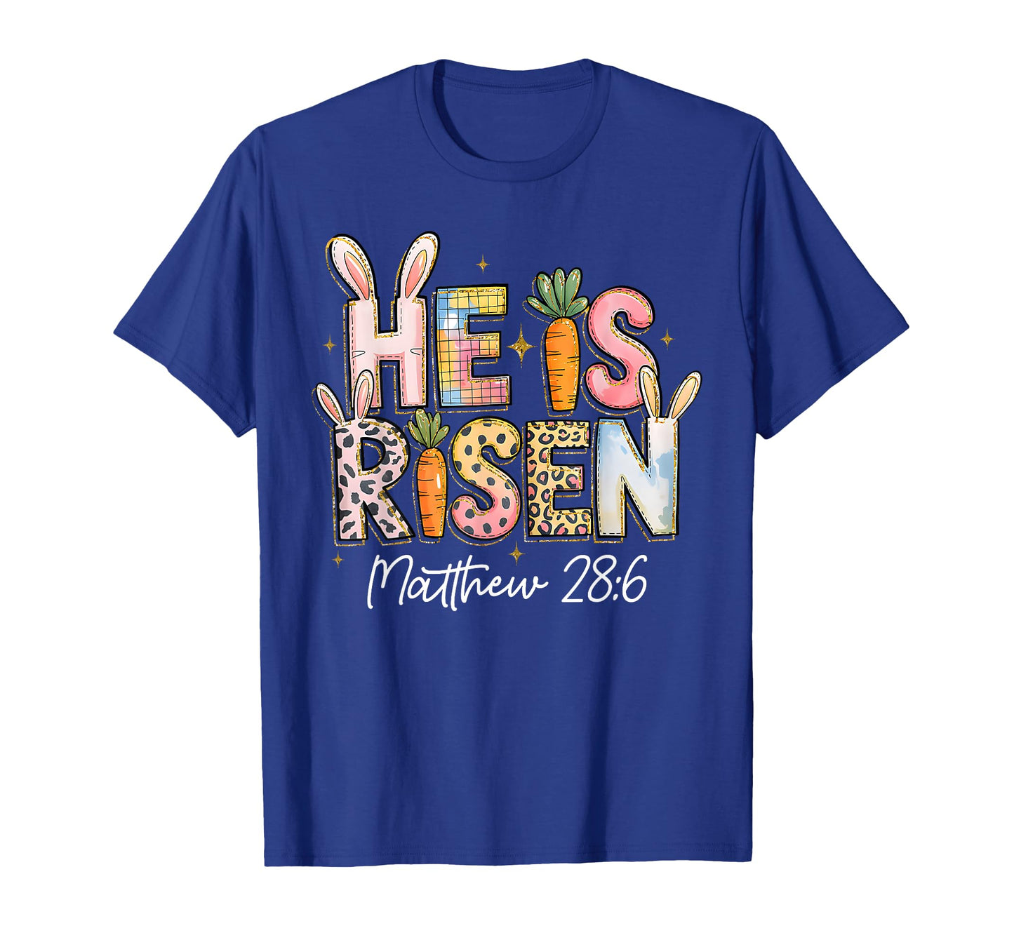 He is Risen Jesus Christian Happy Easter Kids Women Girls T-Shirt