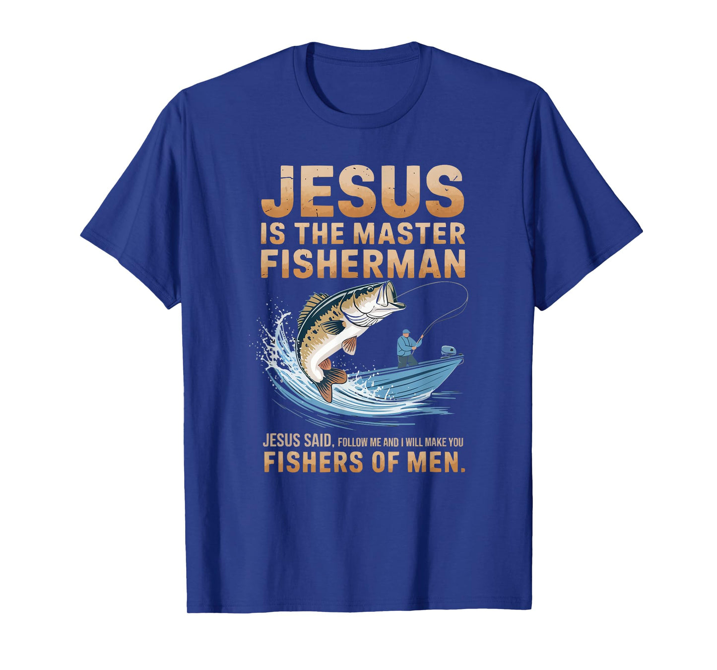 Fishing Jesus Christ Religion Christian Fisher Christianity T-Shirt