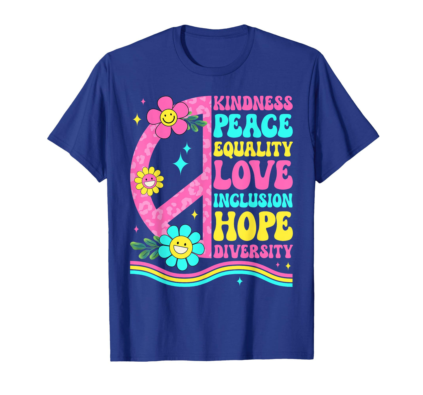 Groovy Peace Love International Day of Peace World Peace Day T-Shirt