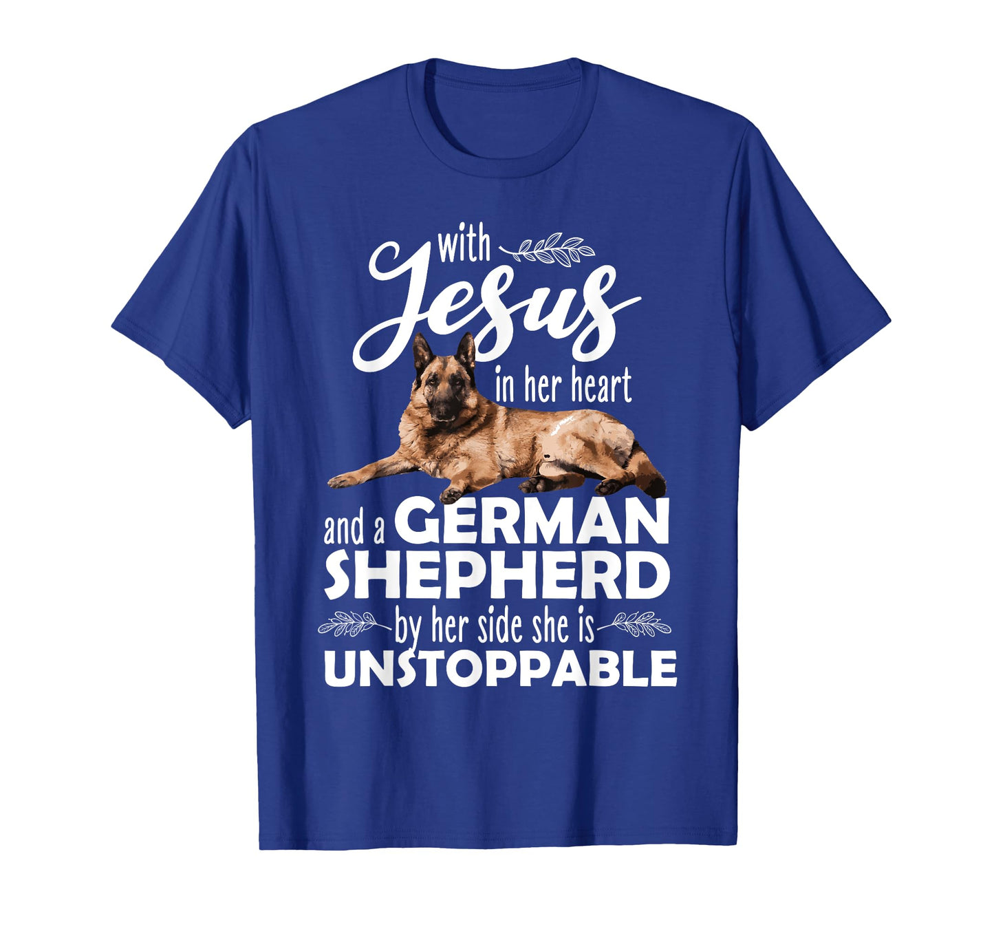 Funny German Shepherd Art For Women Girls Kids Dog Lover T-Shirt